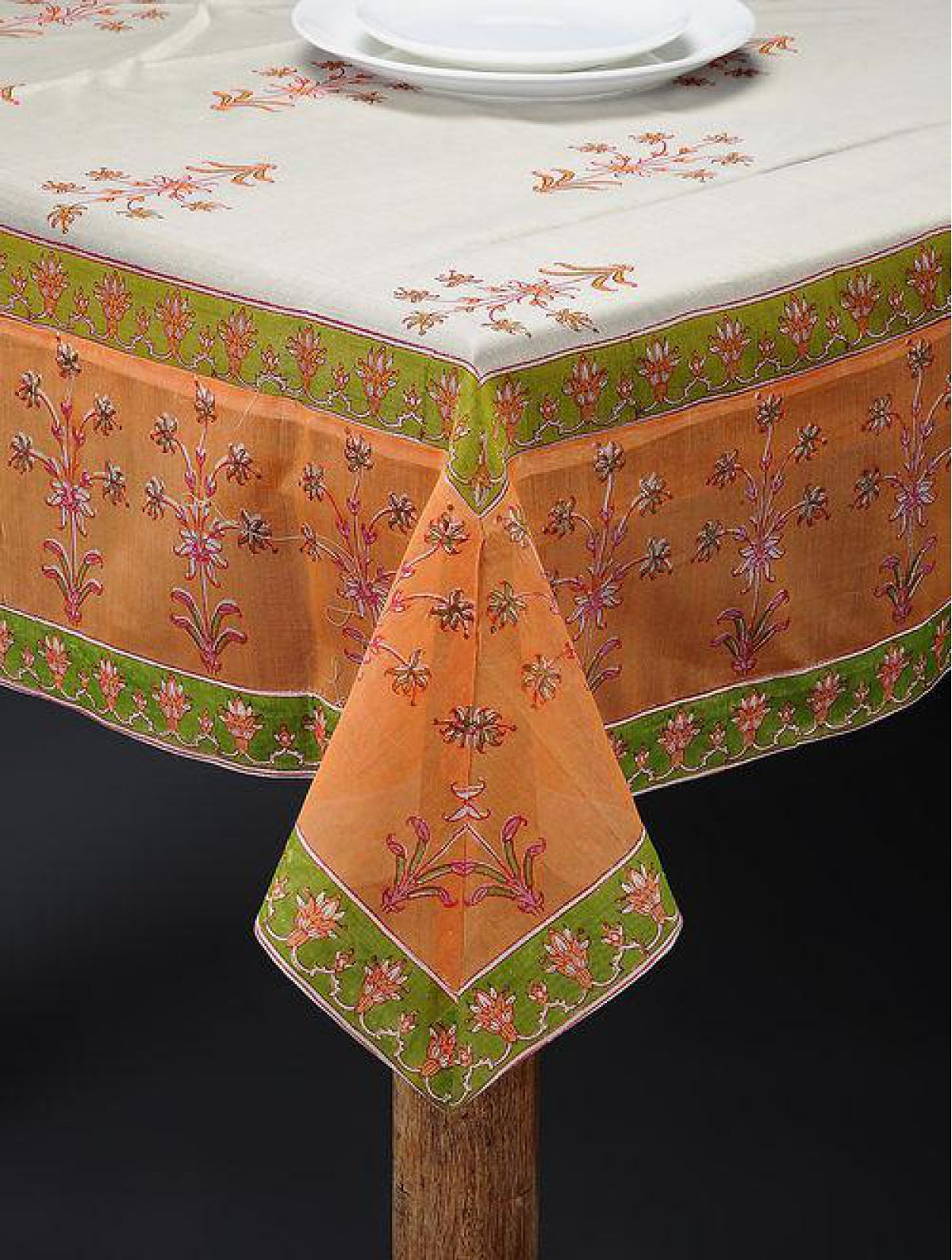 Wazir Bloom Orange/Yellow Table Cover