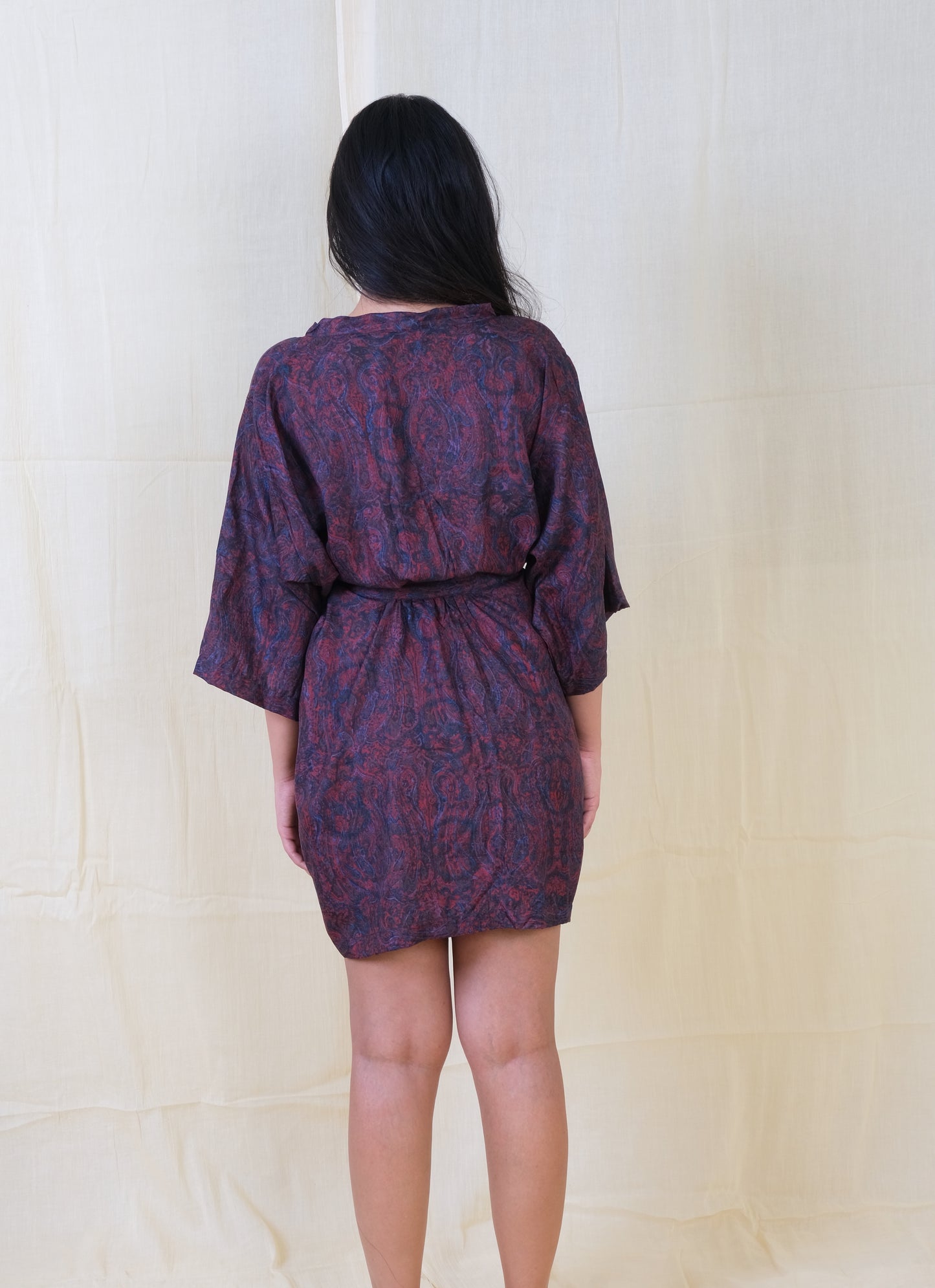 Unico Plum Silk Robe