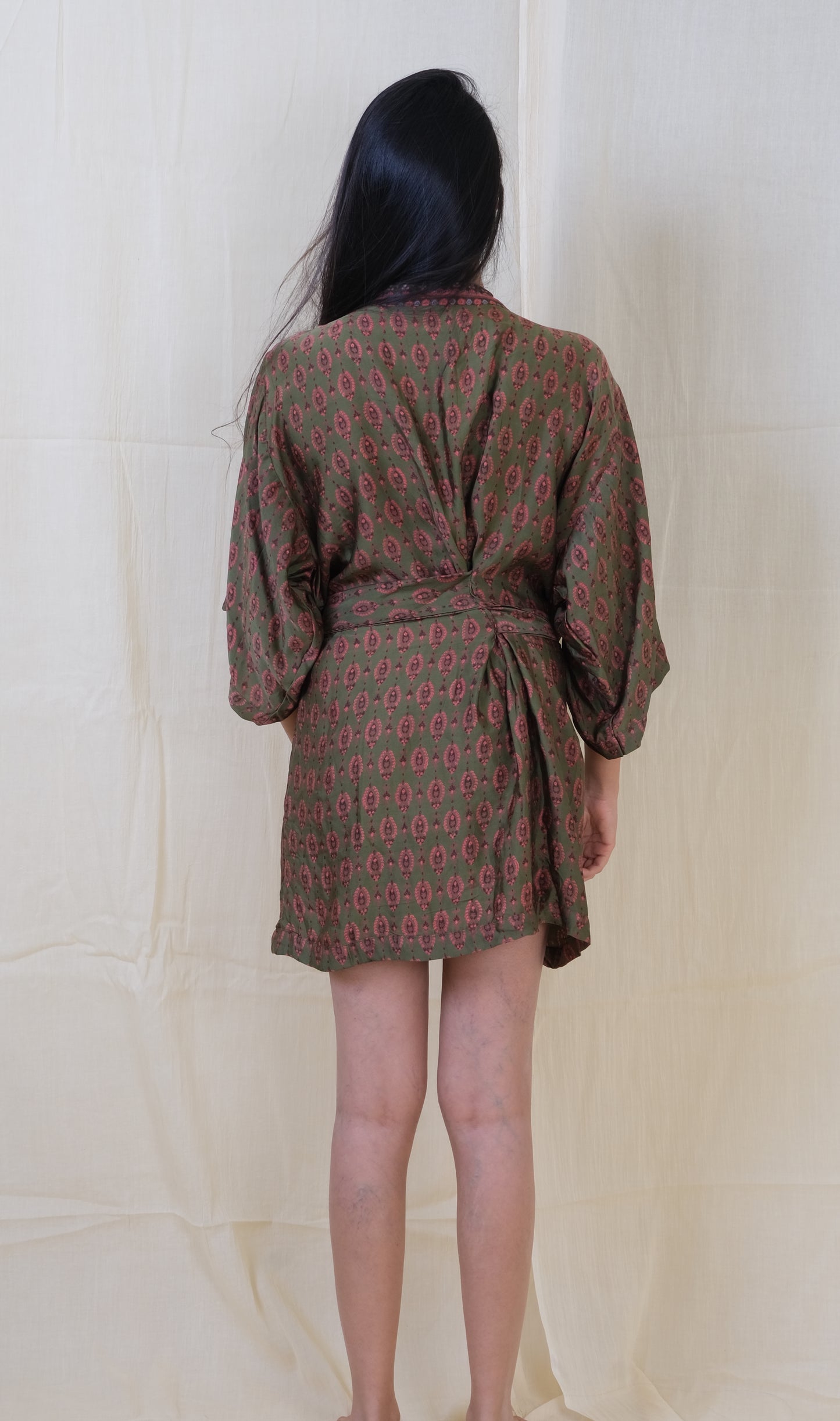 Unico Sage Silk Robe
