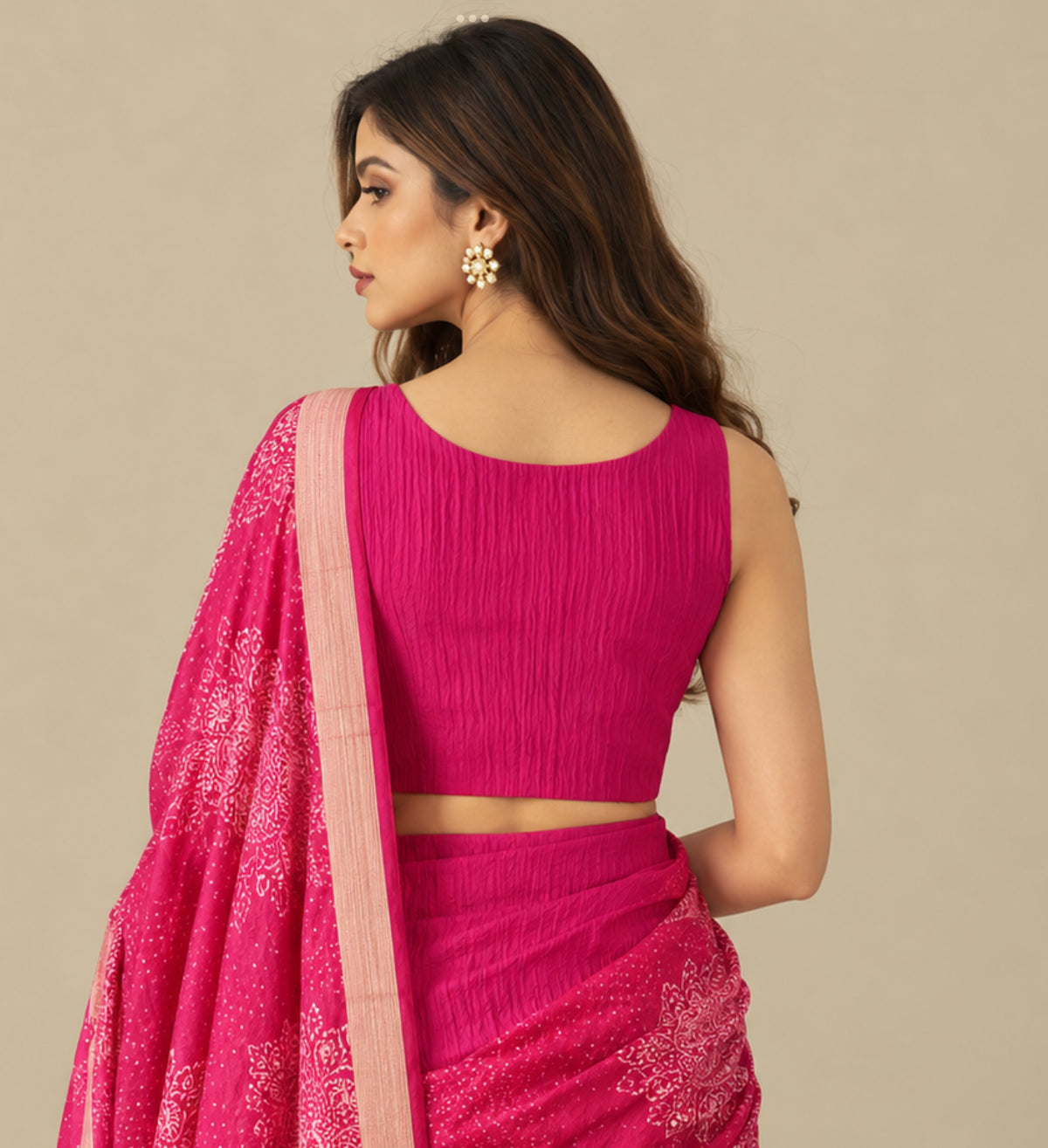 Crushed Pink Cotton Blouse