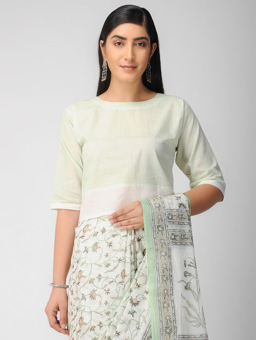 Green Cotton Blouse
