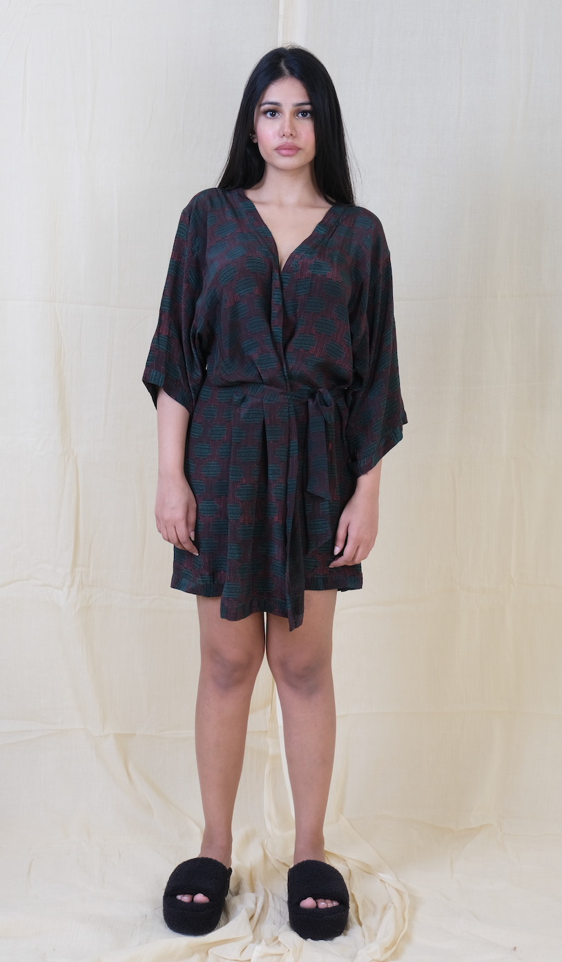 Unico Rainforest Silk Robe