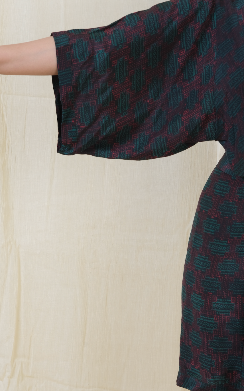 Unico Rainforest Silk Robe