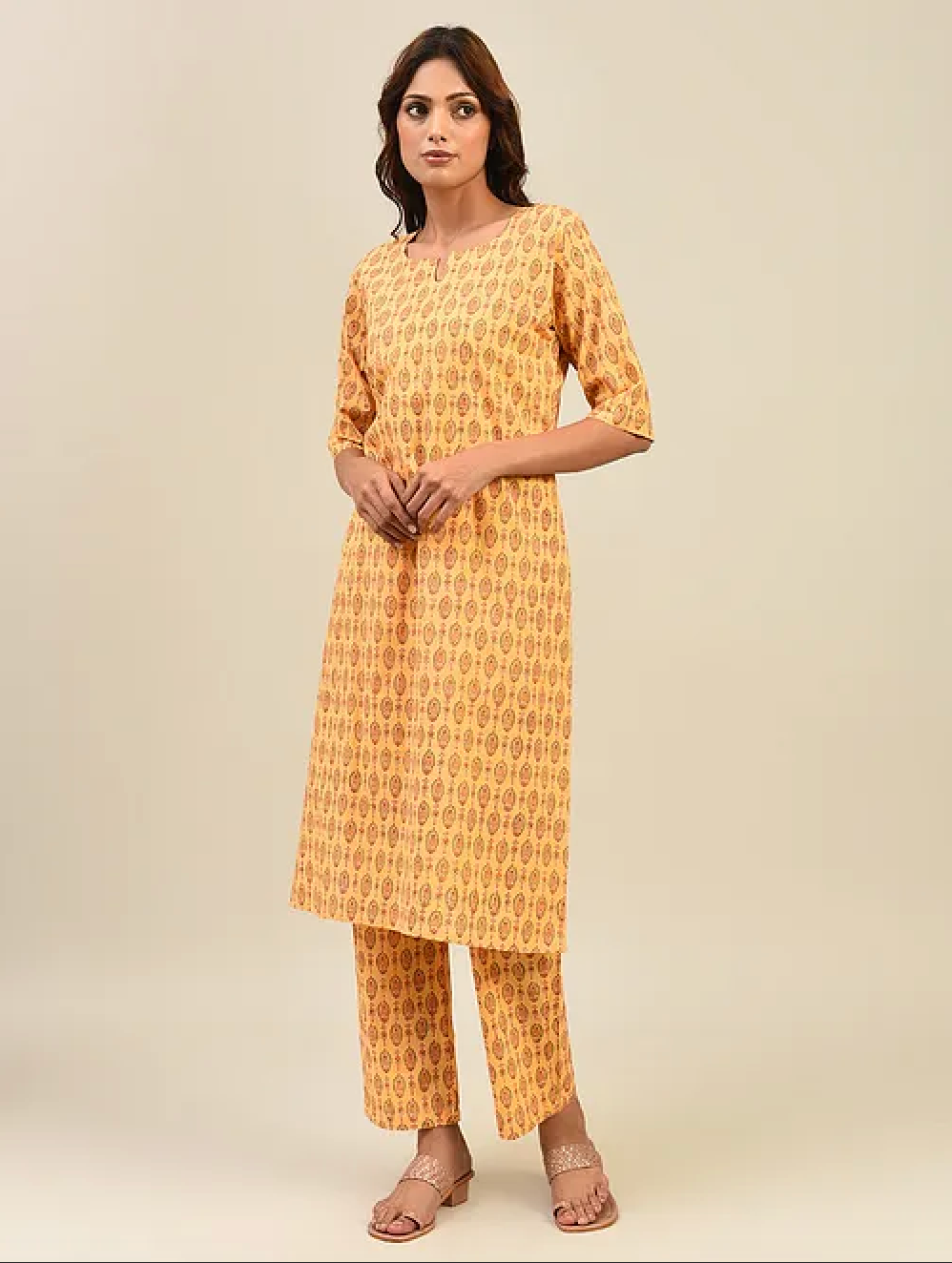 Mustard Yellow Cotton Pants