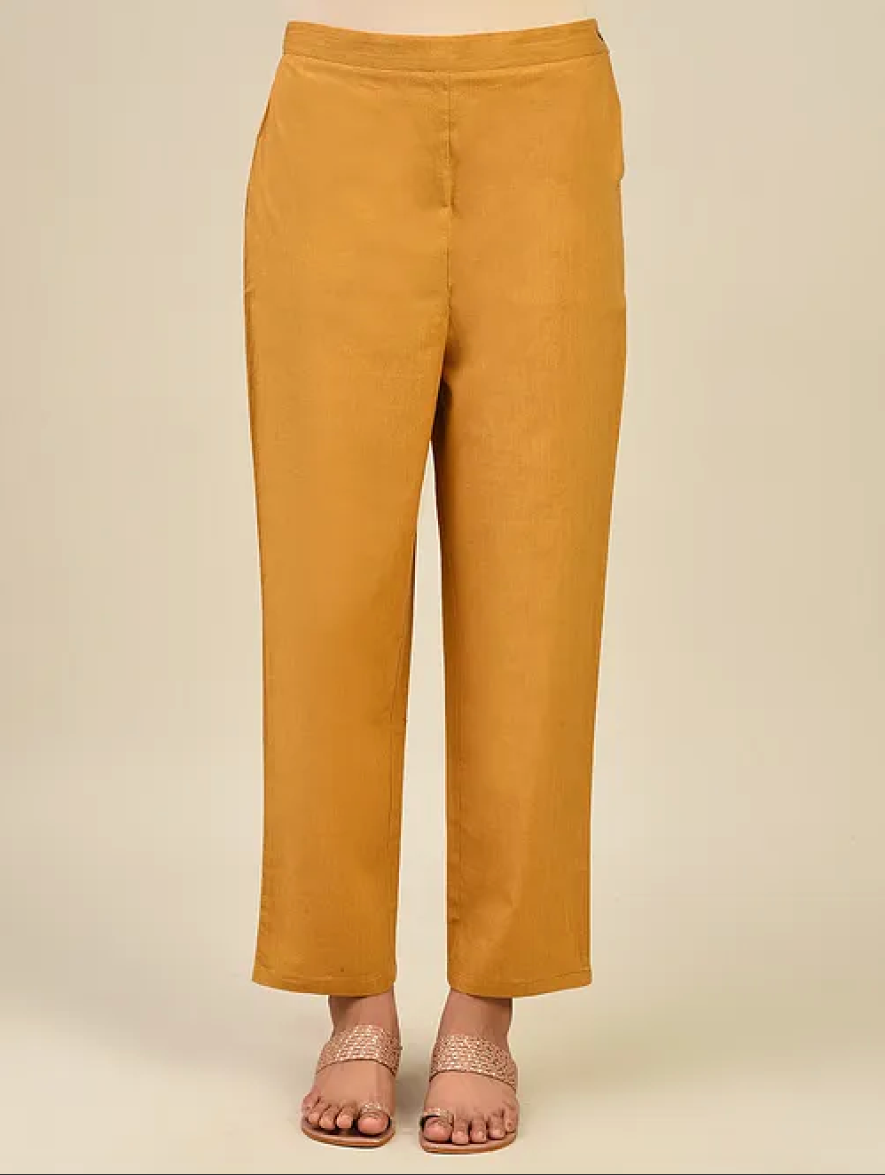 Mustard Yellow Cotton Pants