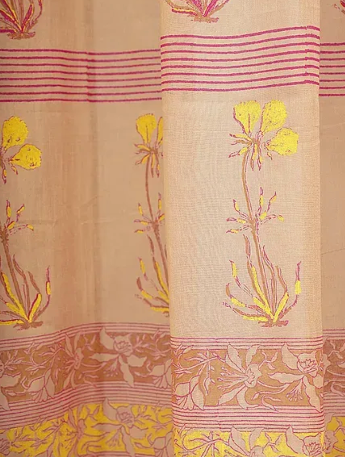 Pal Muddy Brown Cotton Curtains (Set of 2)