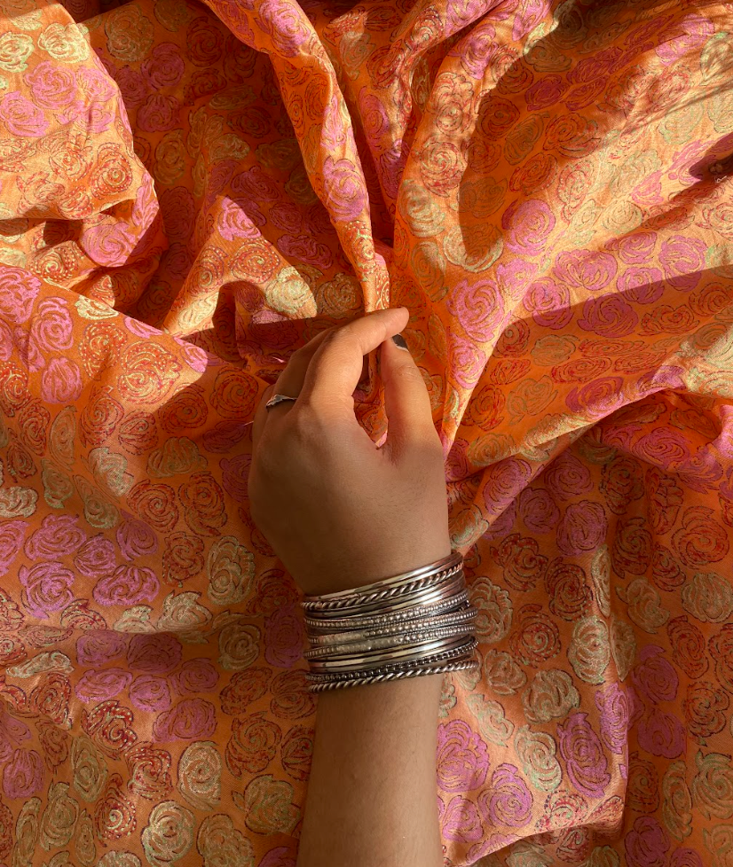 Handblock Printed Chanderi Fabric