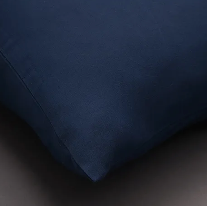 Wazir Nay Blue Solid Cushion Covers (Set of 2)
