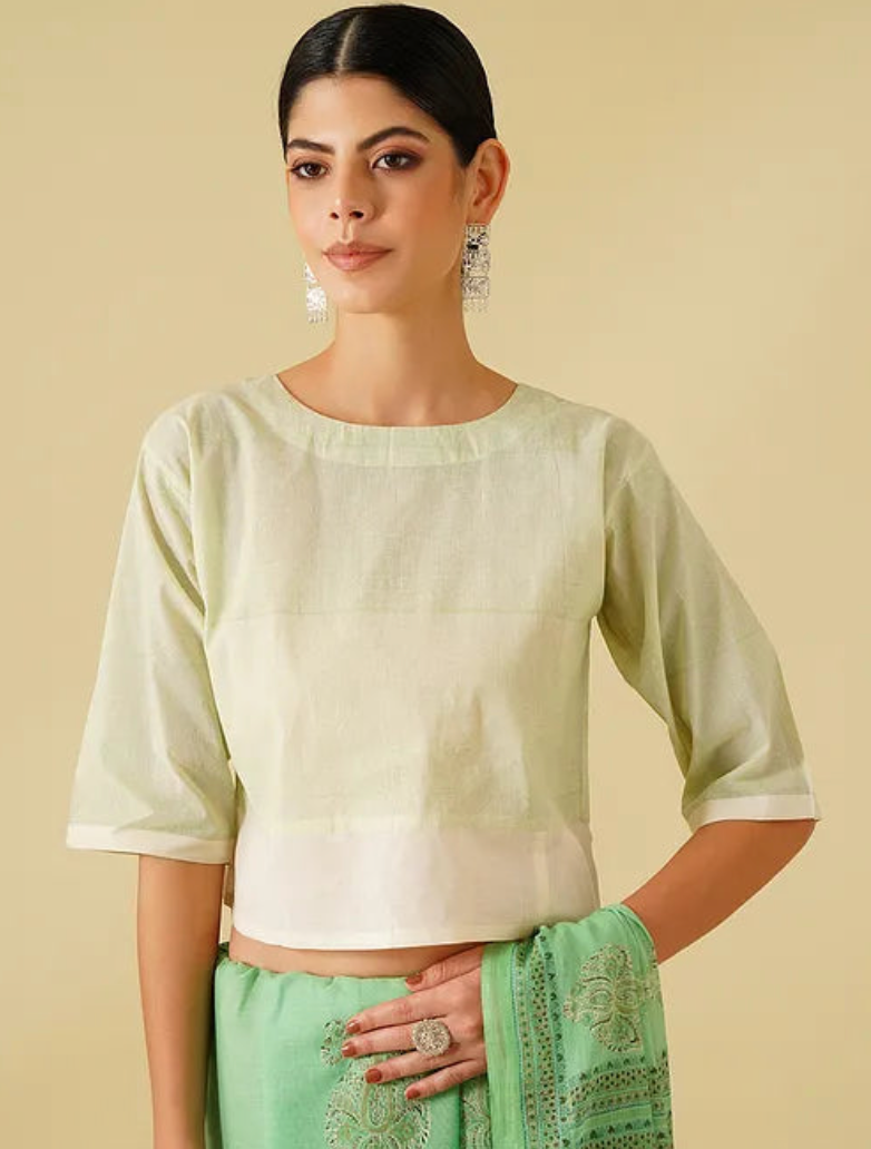 Green Cotton Blouse