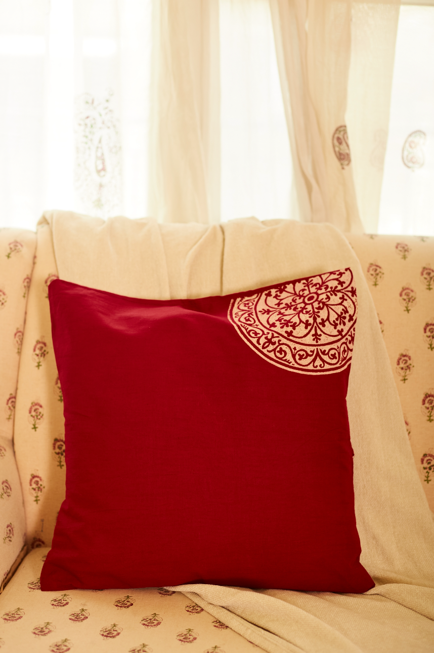 Rangoli Red Cushion Covers (Set of 2)