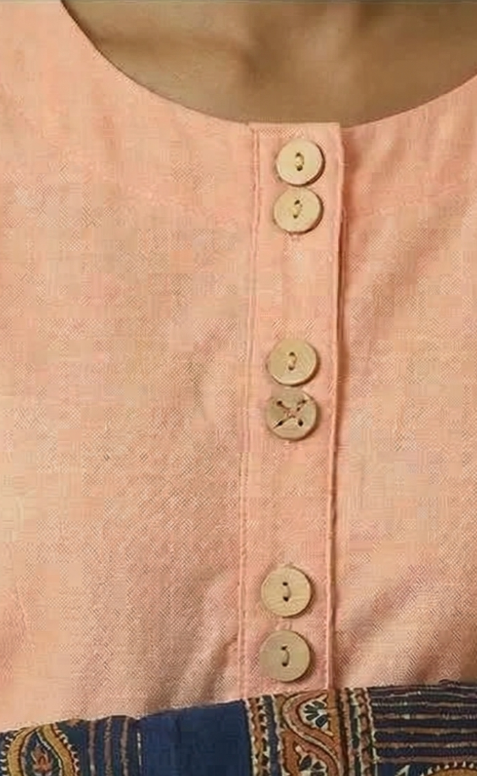 Peach Cotton Blouse