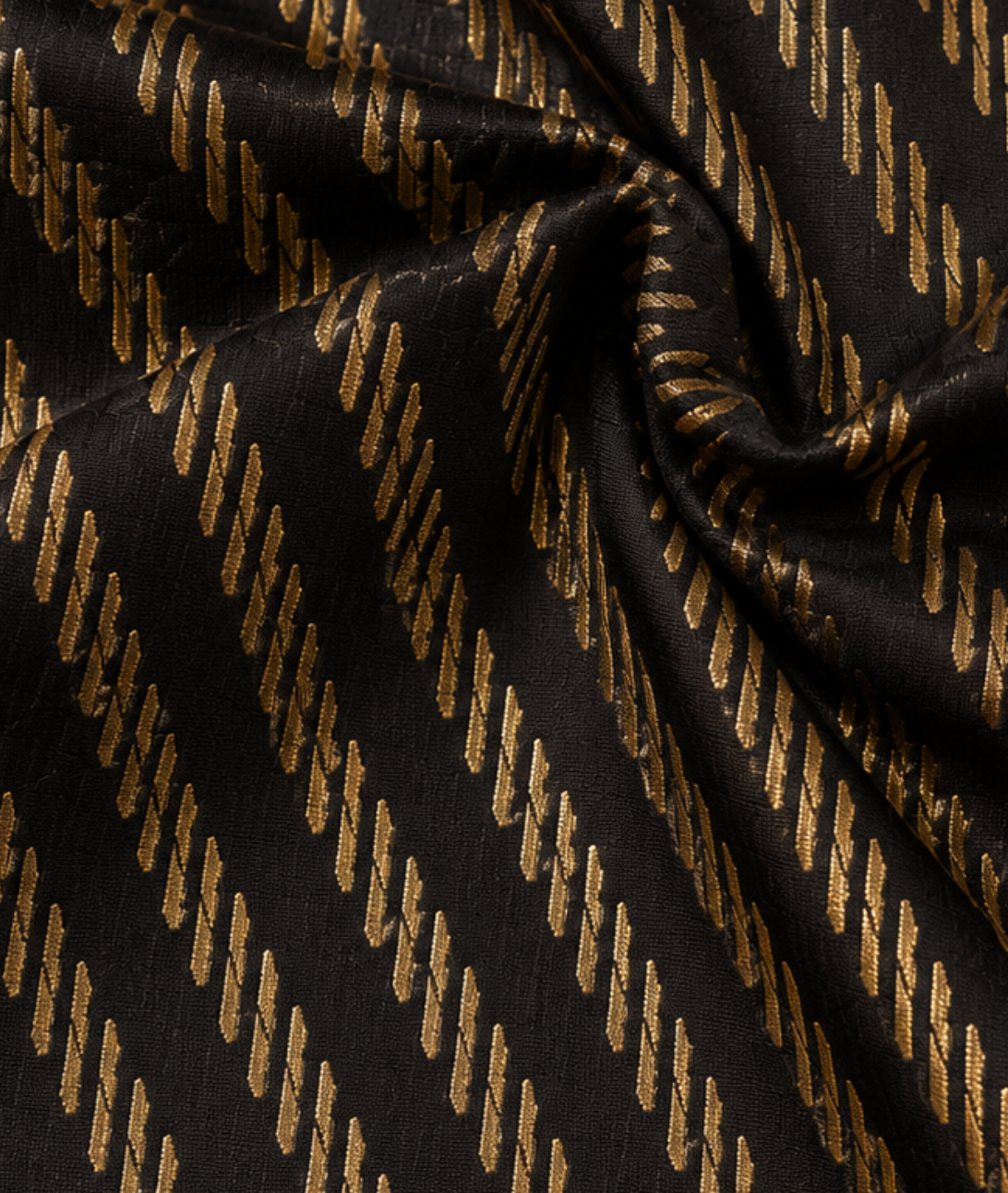 Black & Gold Zari Woven Blouse With Lining (Copy)