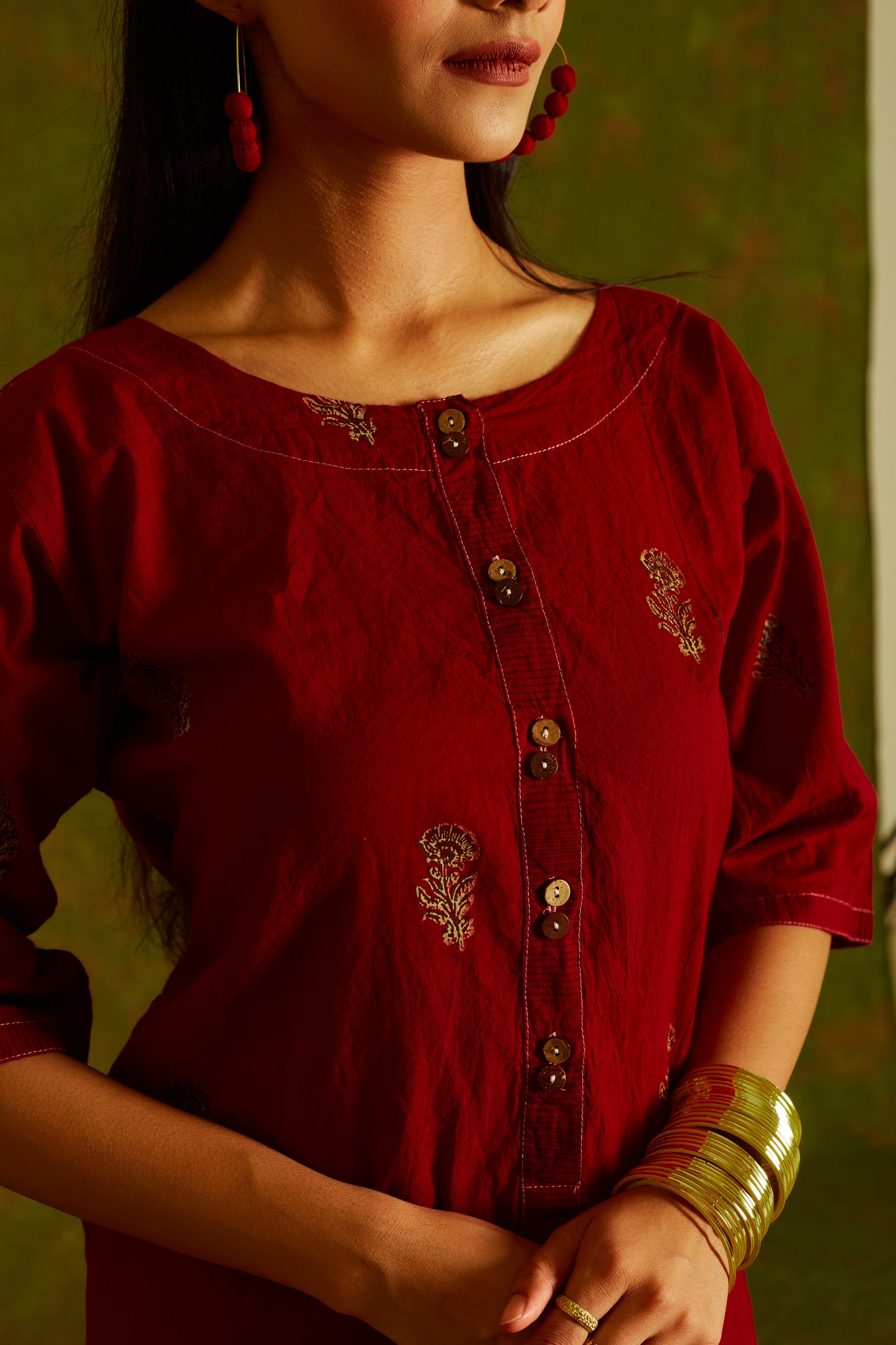 Jashan Surkh Buta Kurta