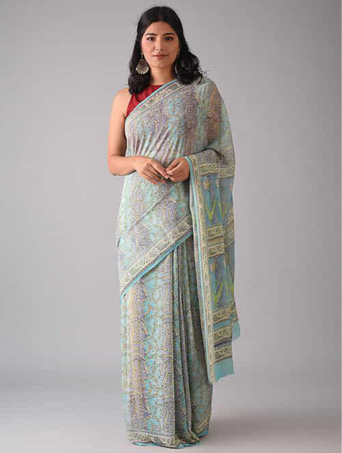 Pure Georgette Silk Saree