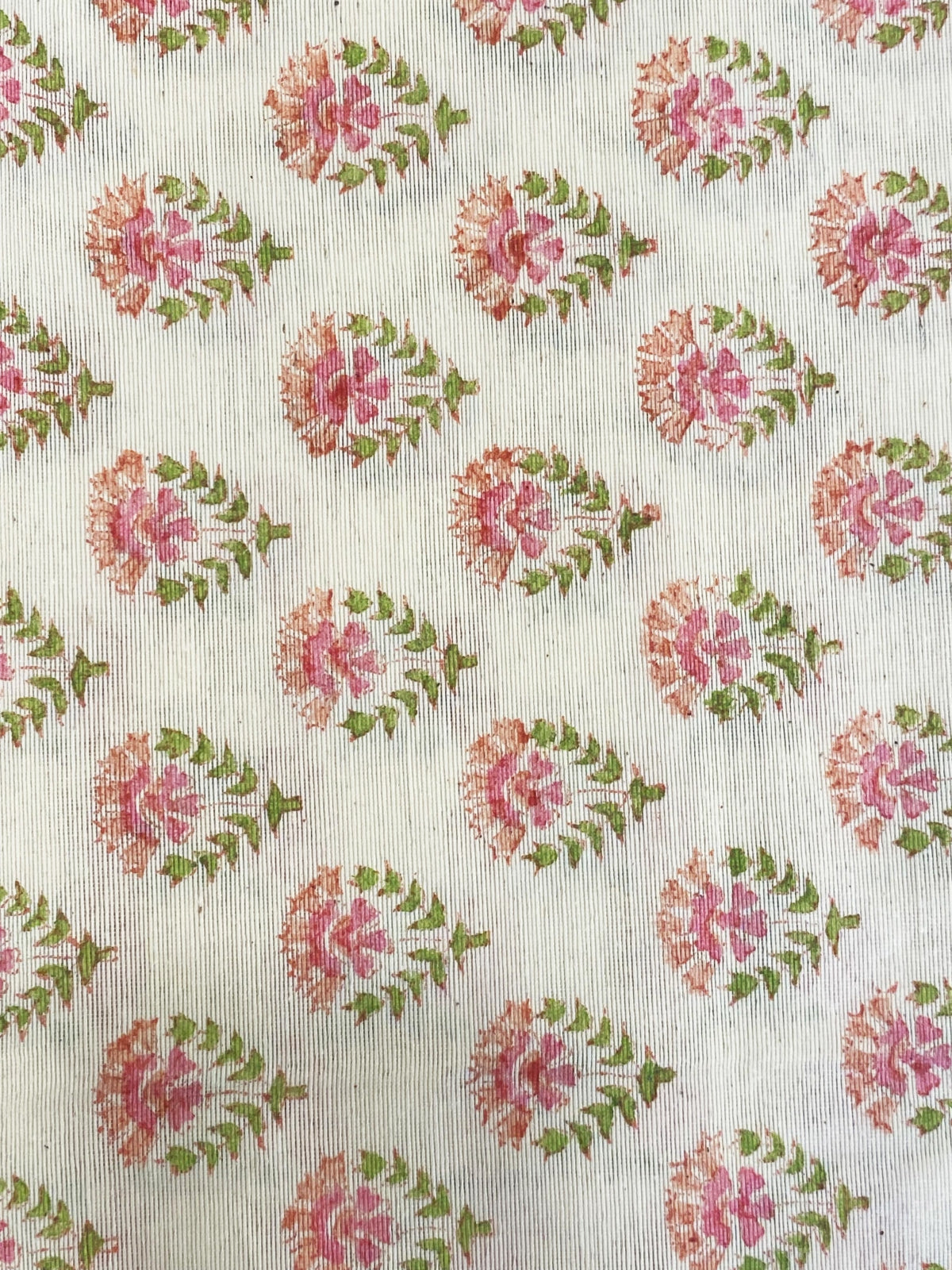 Cotton Small Pink Buti Pink Fabric by Meter