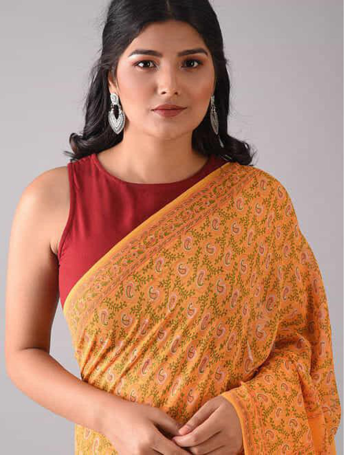 Pure Georgette Silk Saree
