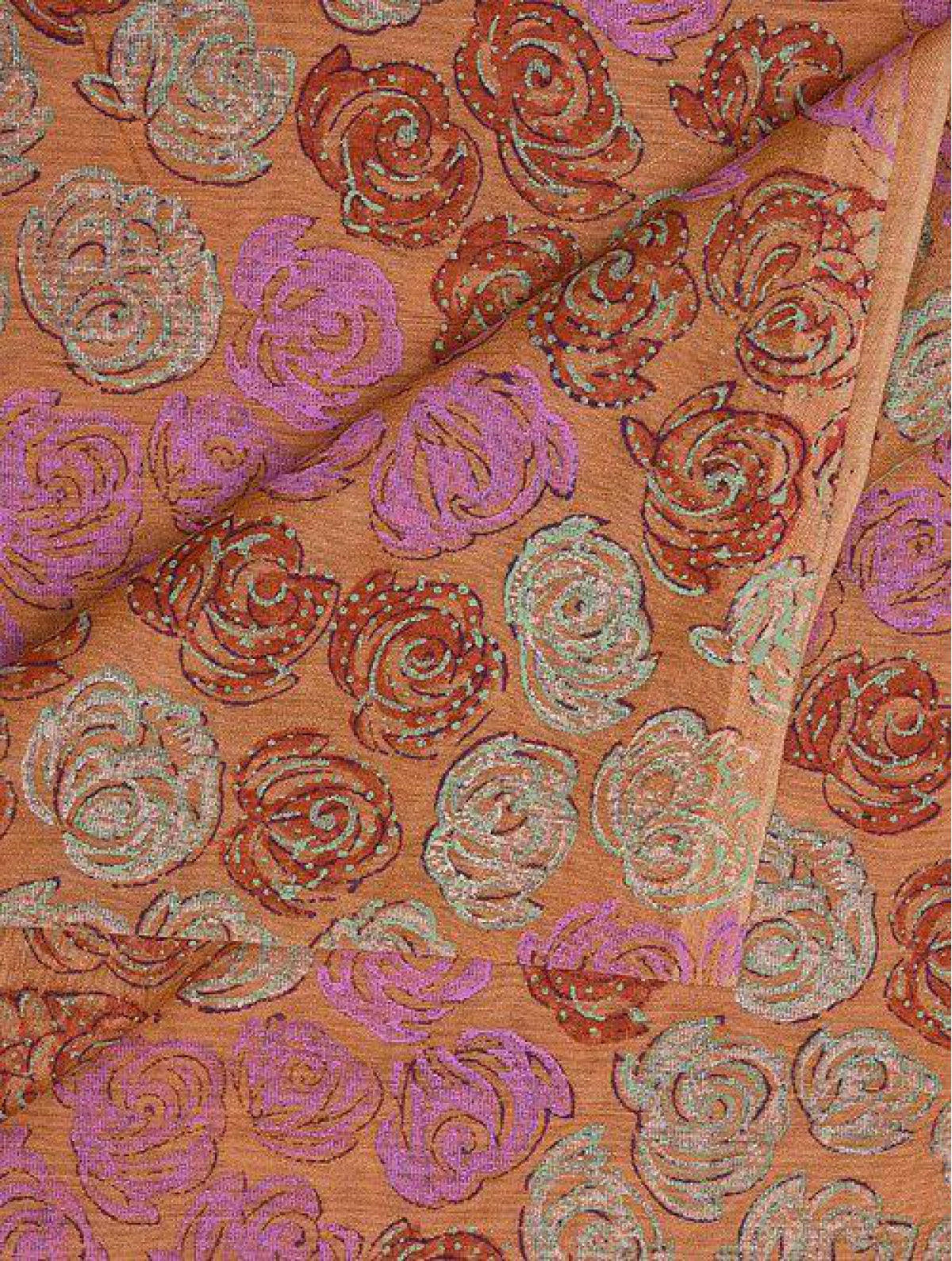 Handblock Printed Chanderi Fabric