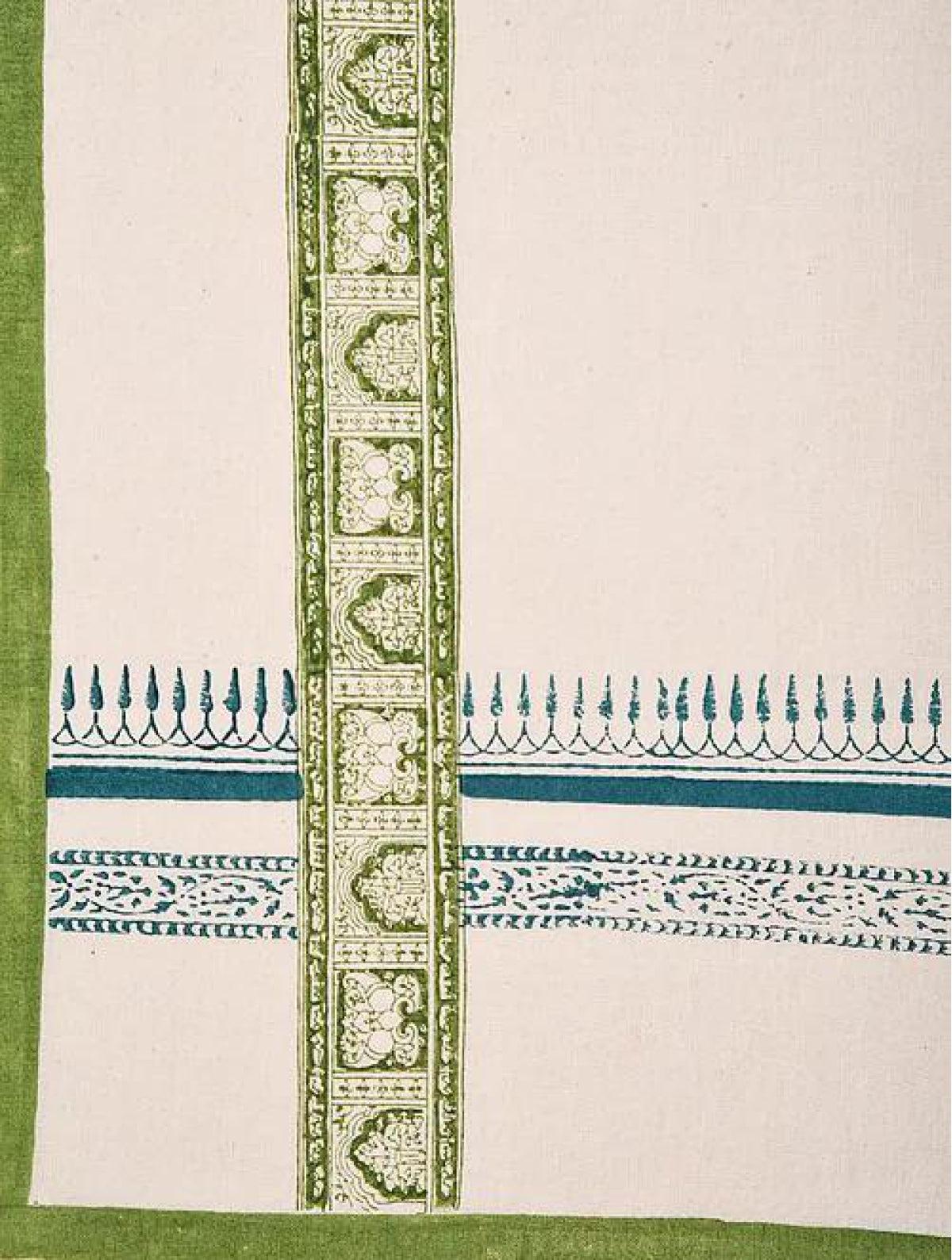 Striped Table Mat Green (Set of 6)