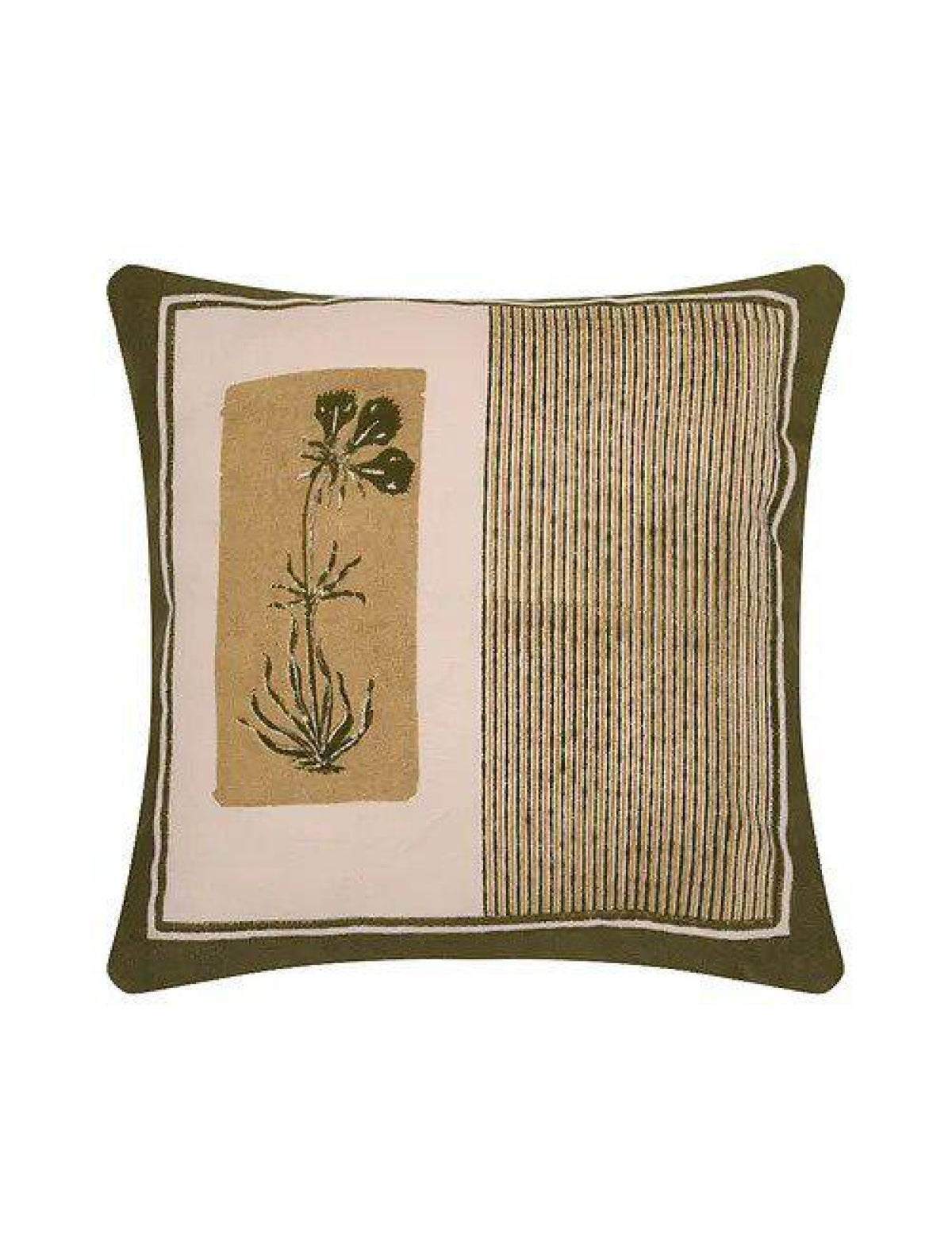 Blue & White Set Of 2 Hand Block Printed Cushion Cover