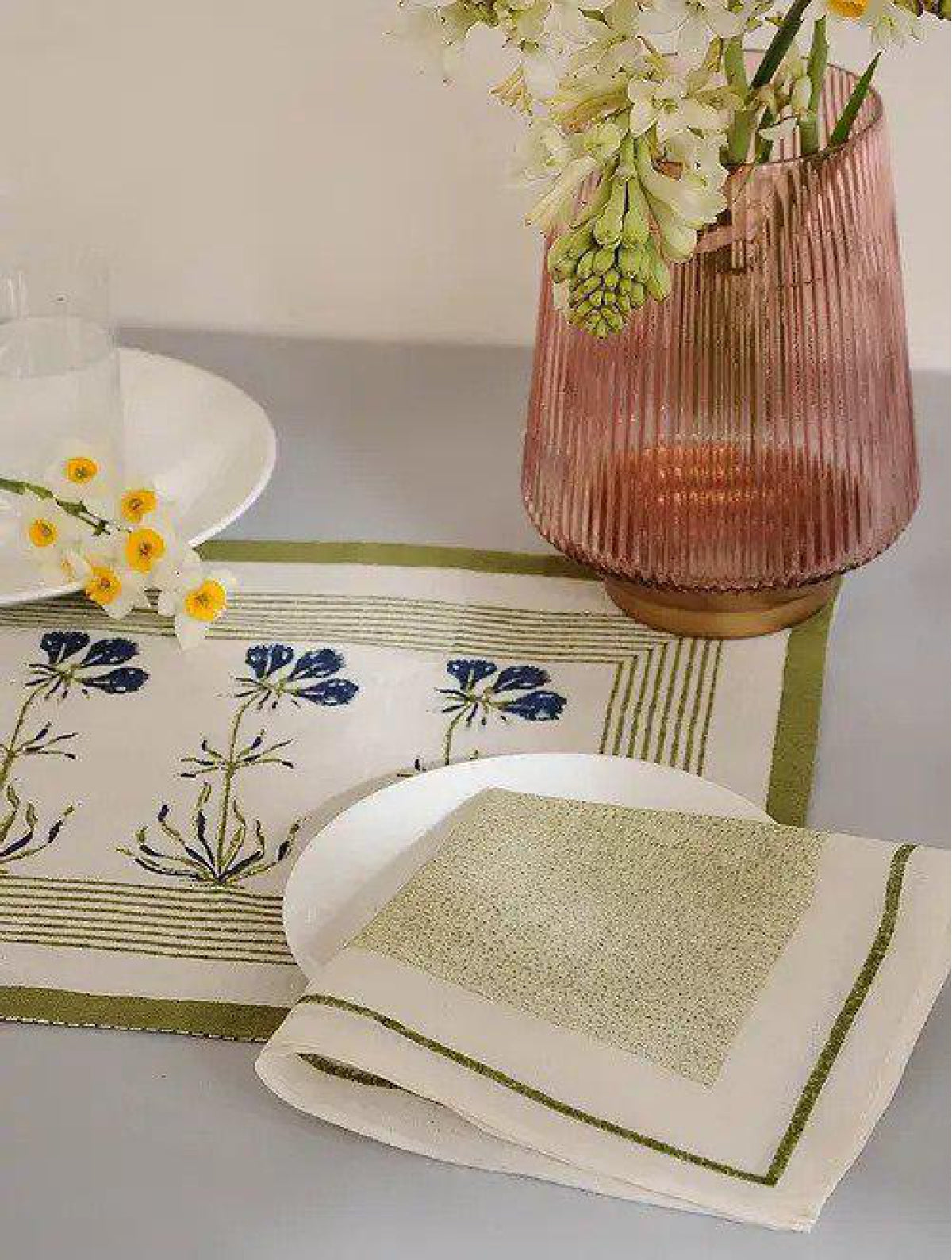 Green Patta Napkins (Set of 6)
