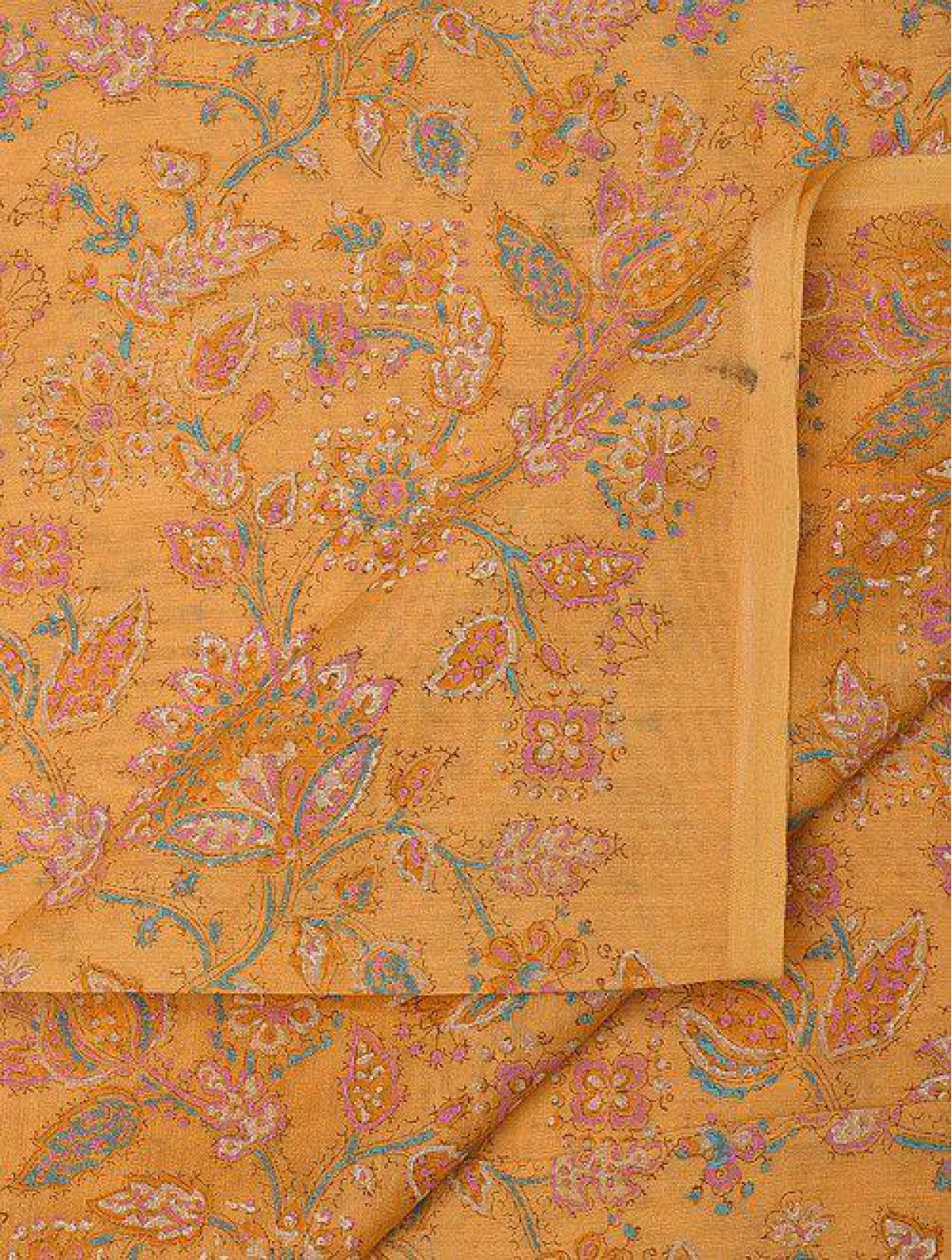 Handblock Printed Chanderi Fabric