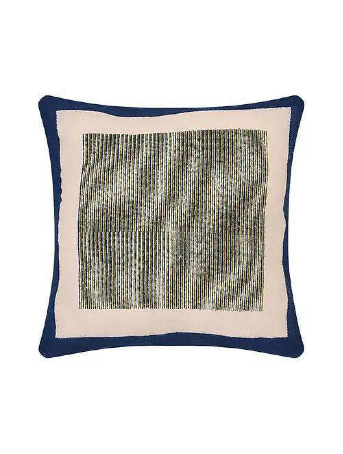 Indigo & White Set Of 2 Hand Block Printed Cushion Cover