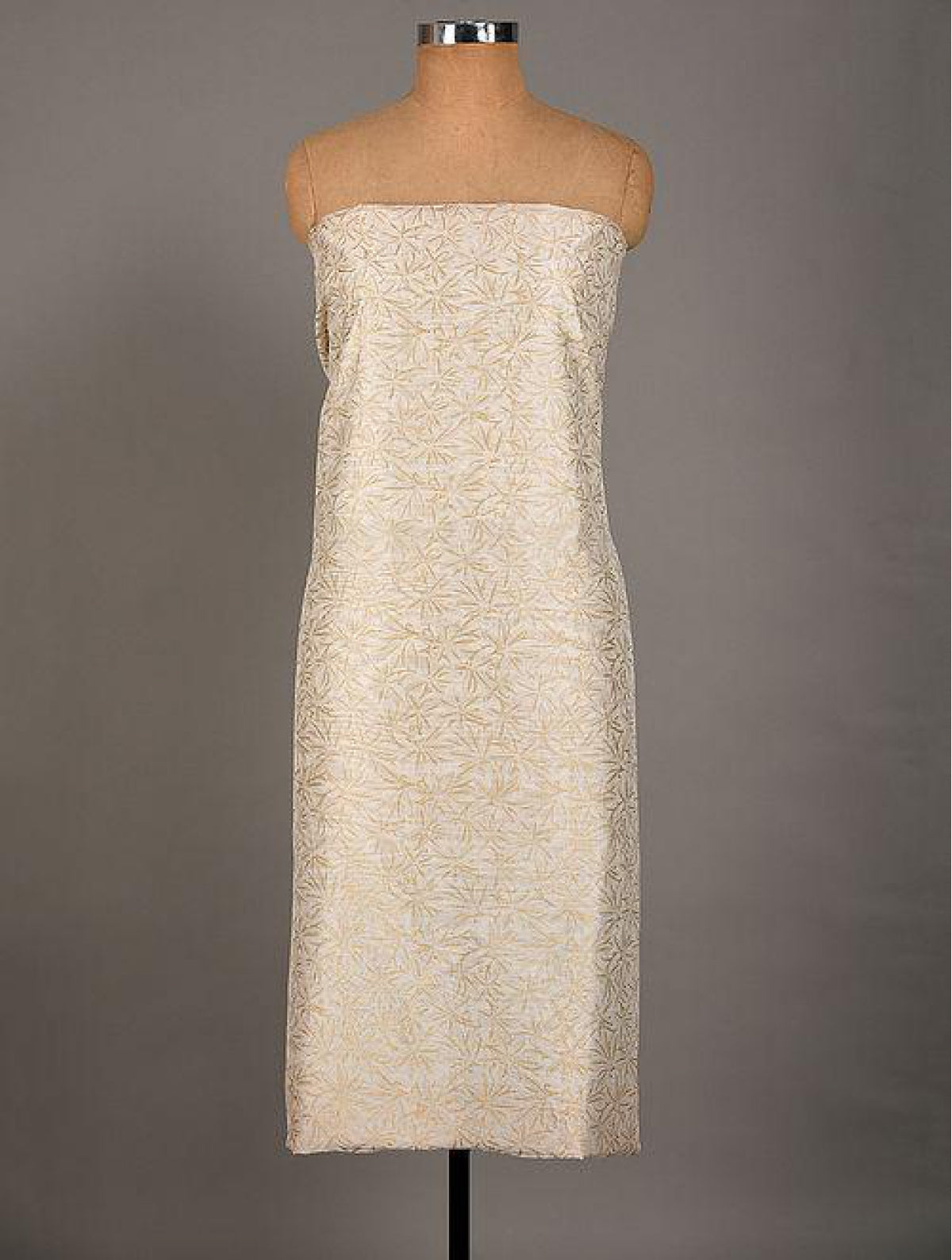 Chanderi Gold Floral Jaal