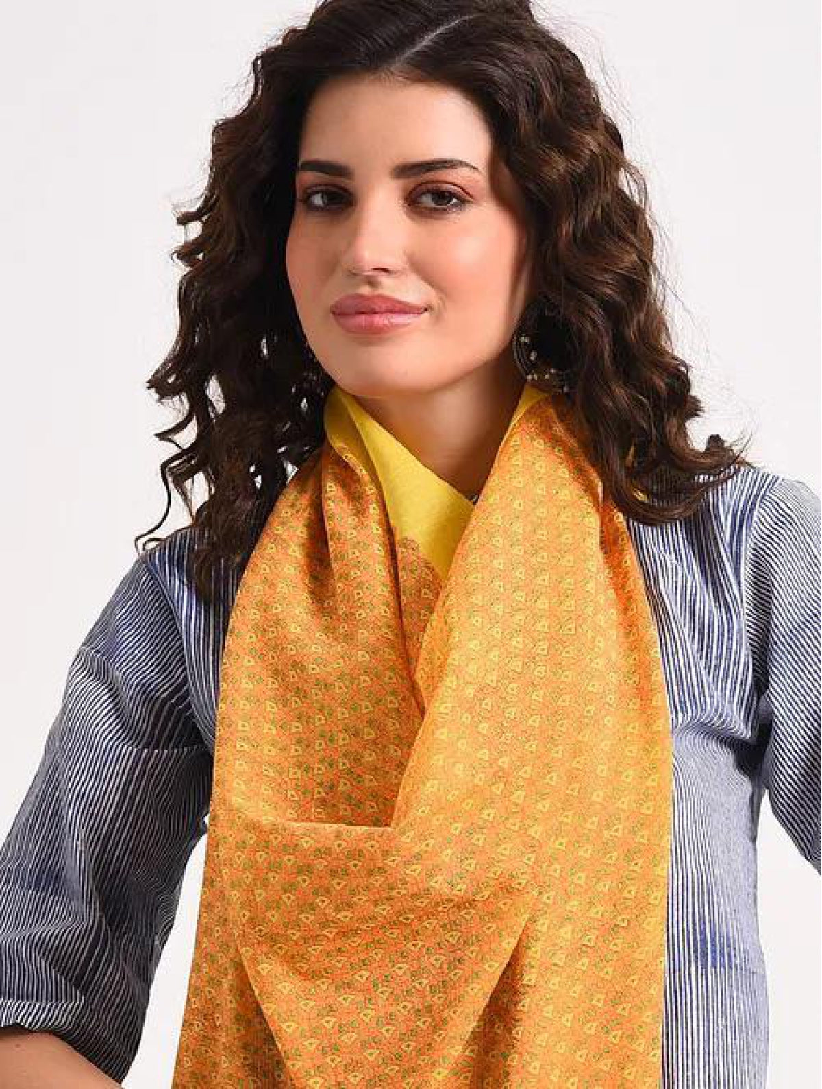 Yellow Micro buti Cotton Saree