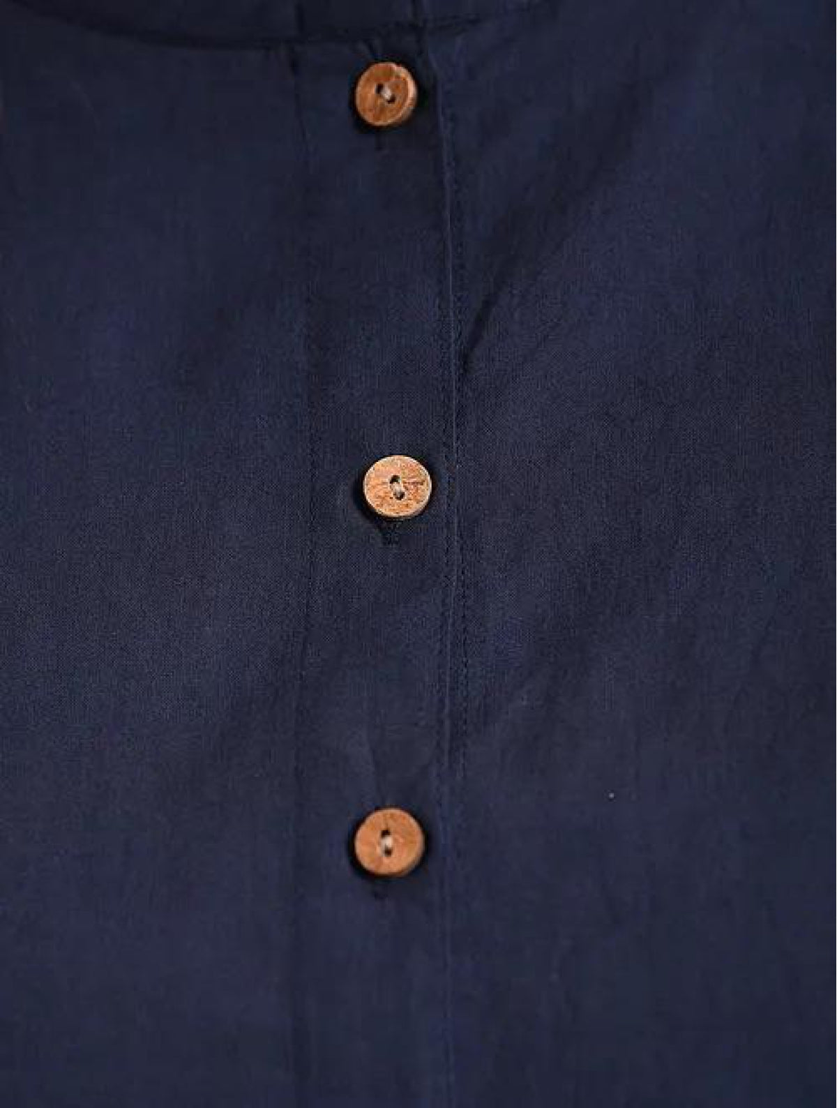 Navy Blue Cotton Blouse