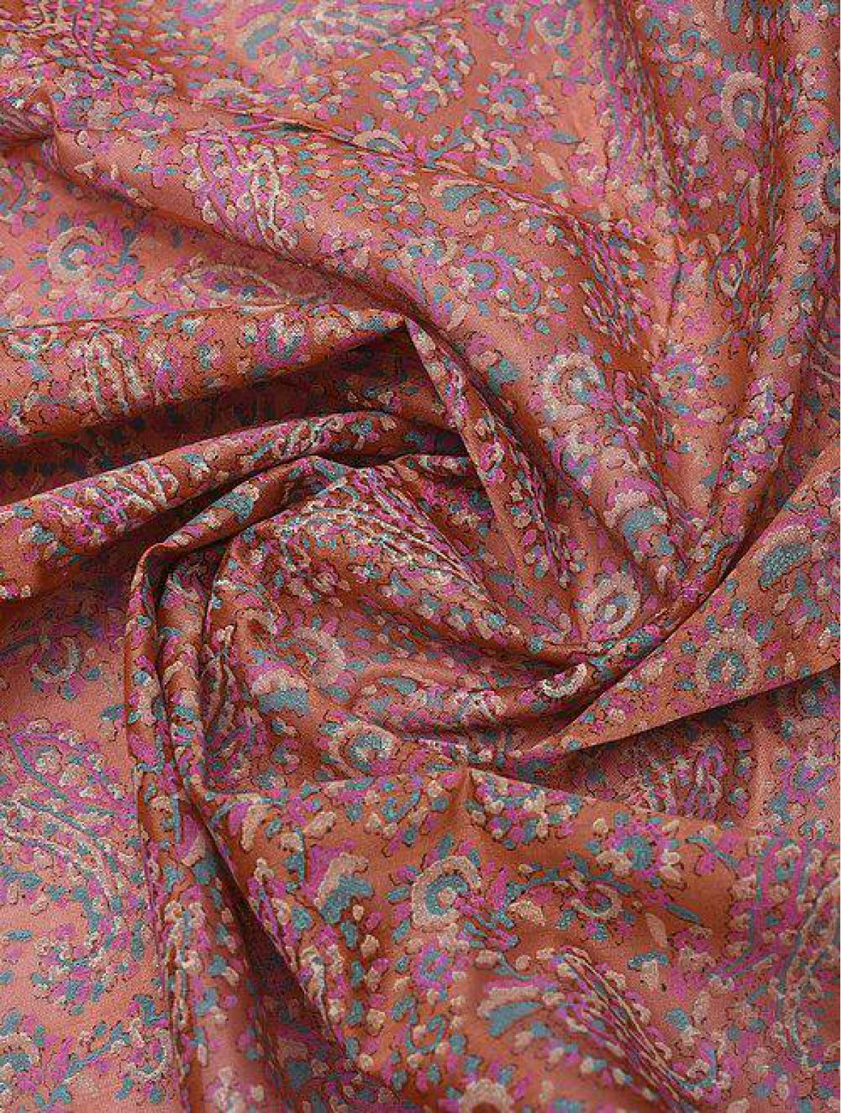 Handblock Printed Chanderi Fabric