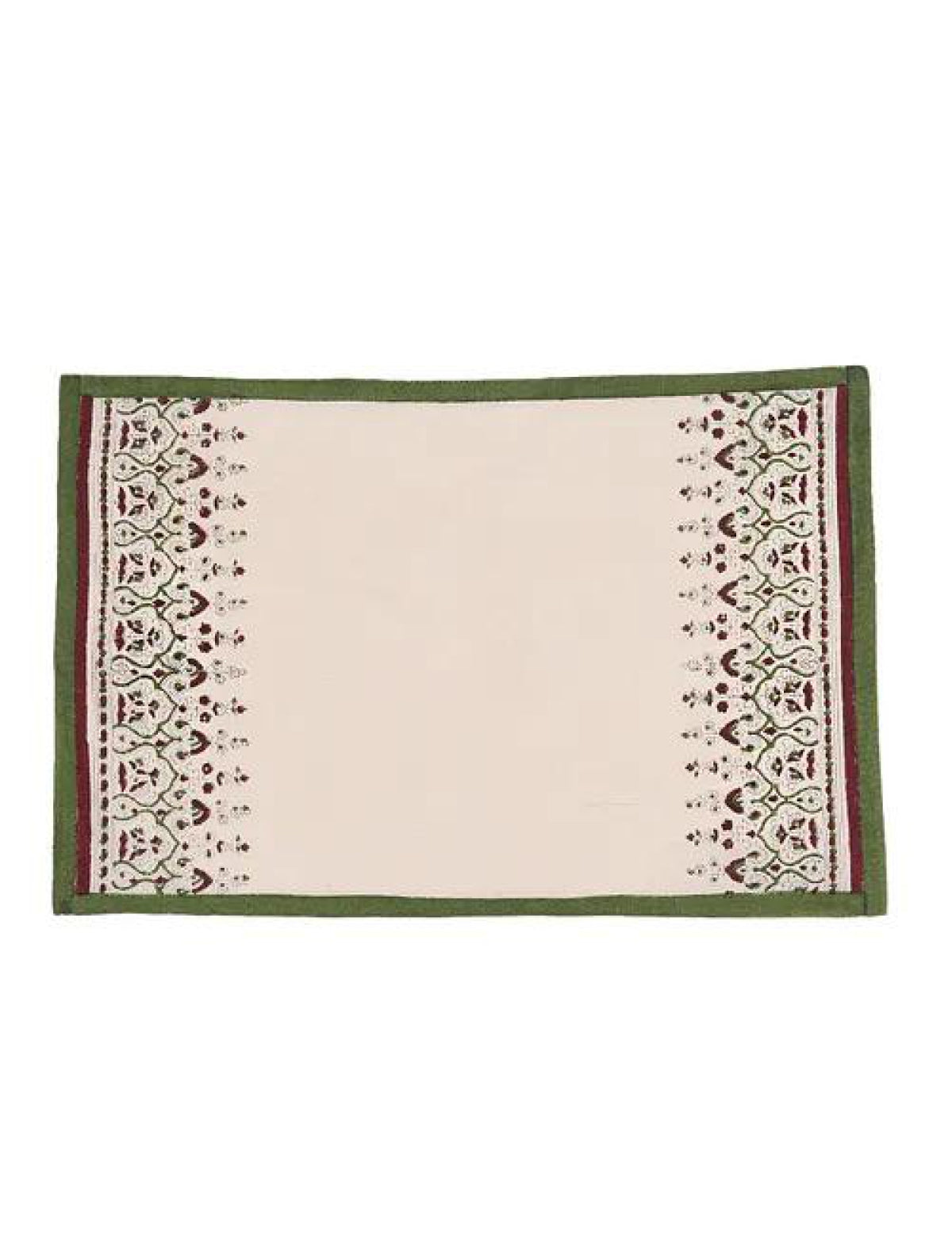 Maroon and Green left and right Table Mats (Set of 2)