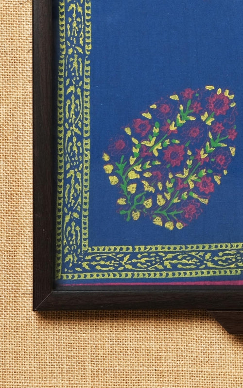 Blue 4 Paisely Tray 12*12
