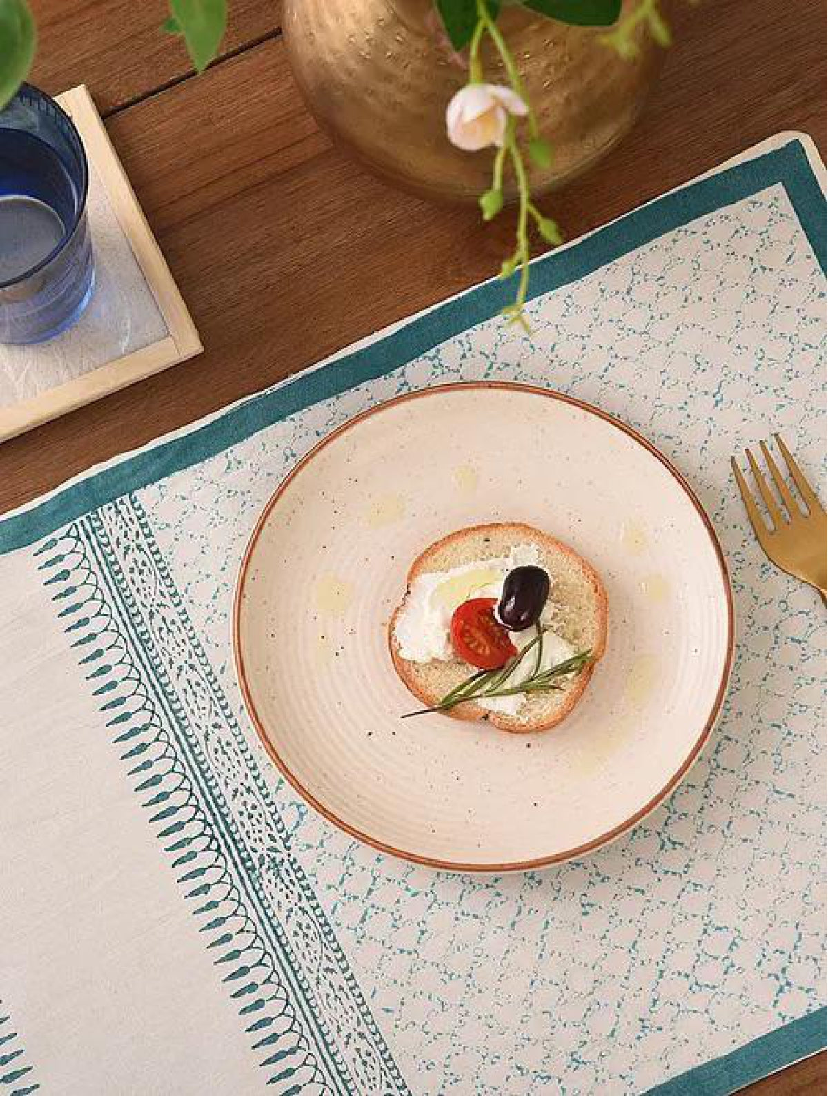 Blue Jaal Table Mats (Set of 12)