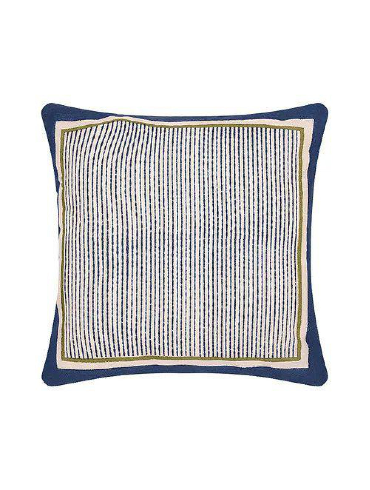 Indigo & White Set Of 2 Hand Block Printed Cushion Cover