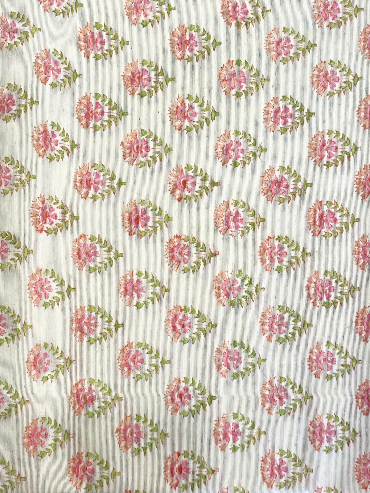 Cotton Small Pink Buti Pink Fabric by Meter