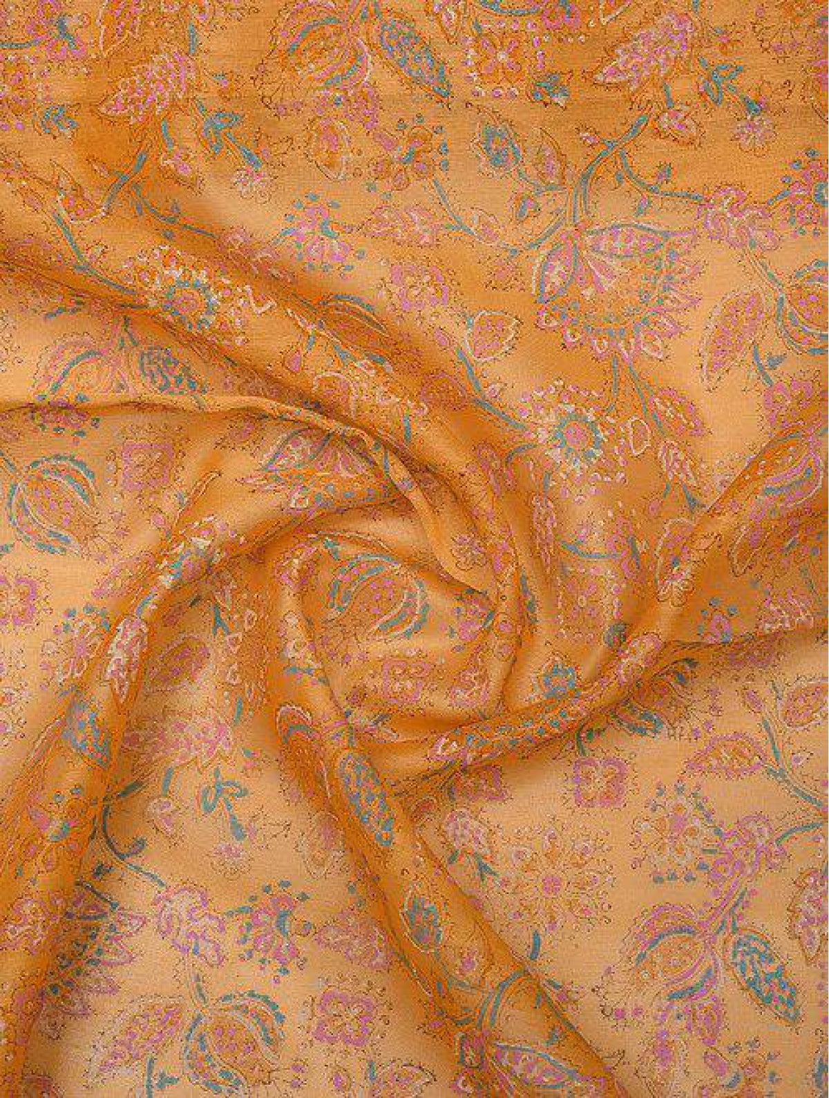 Handblock Printed Chanderi Fabric
