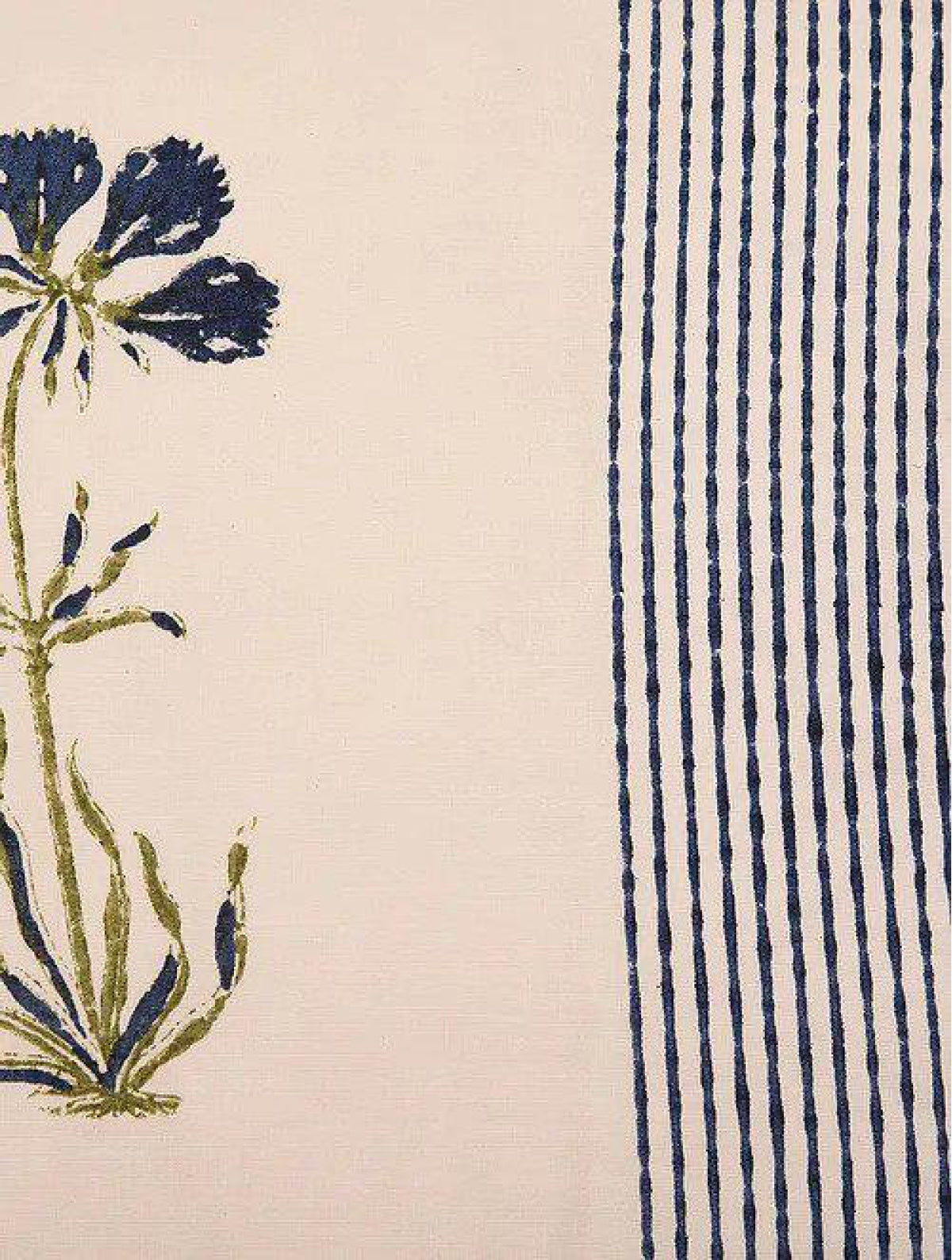 Indigo & White Set Of 2 Hand Block Printed Cushion Cover