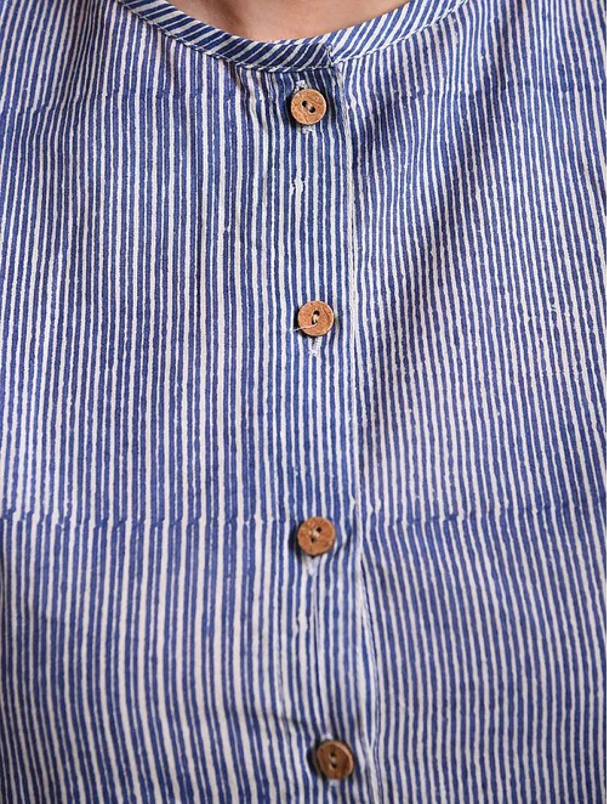 Indigo Cotton Blouse
