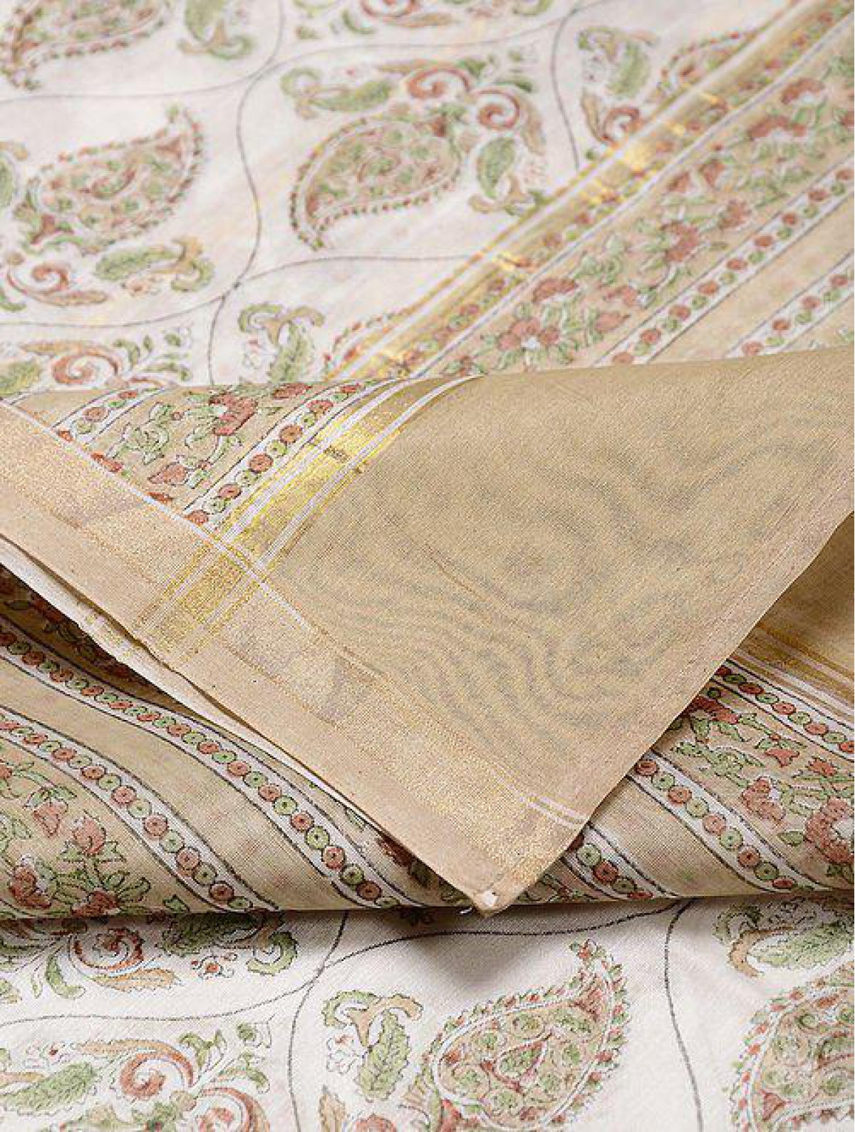 Beige Chanderi Dupatta