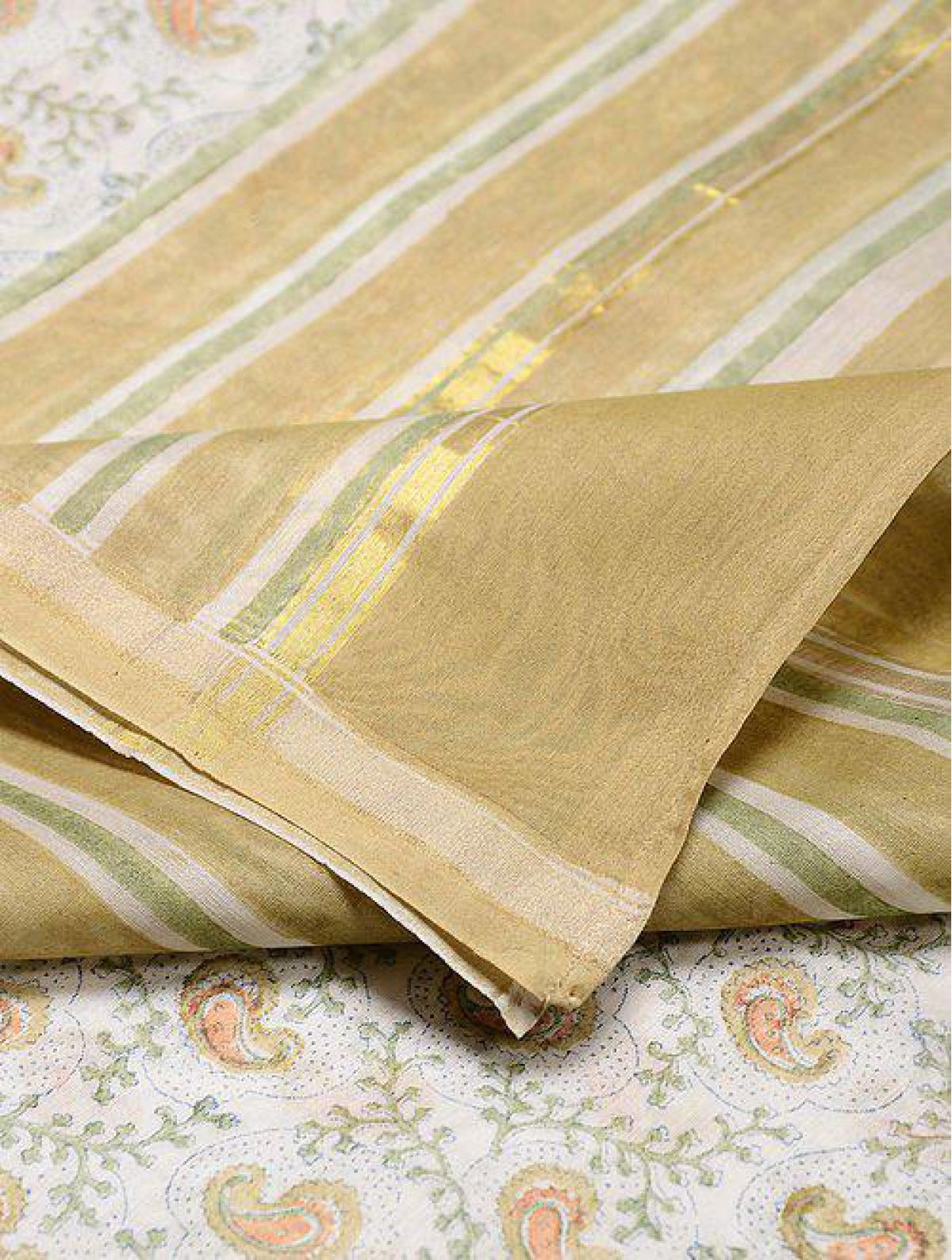 Beige Chanderi Dupatta