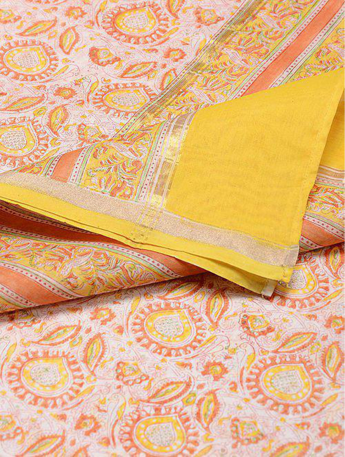 Yellow Chanderi Dupatta