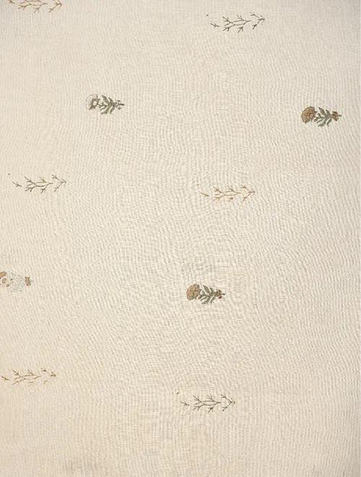 White Floral Buta Dupatta