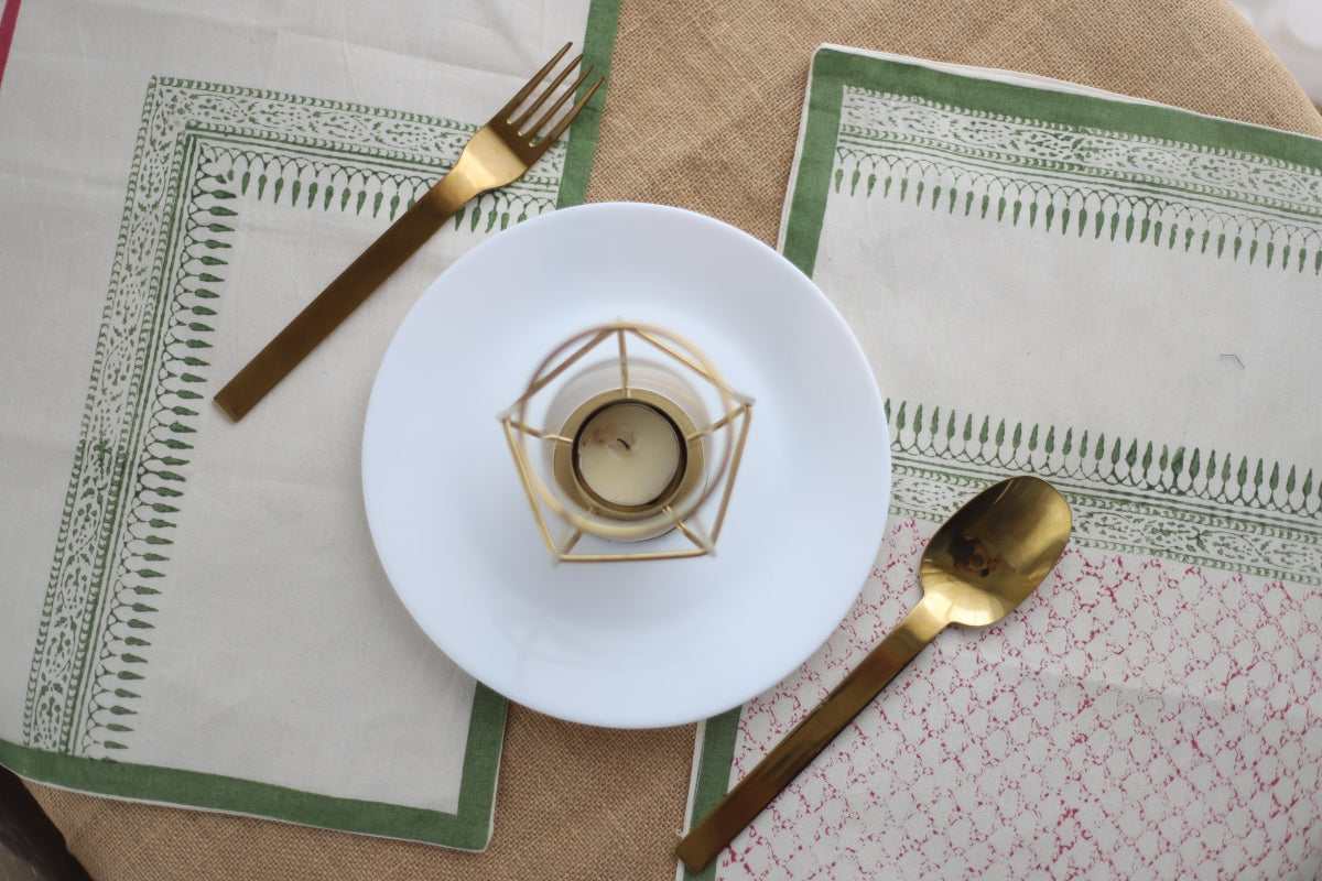 Green Table Mats (Set of 6)