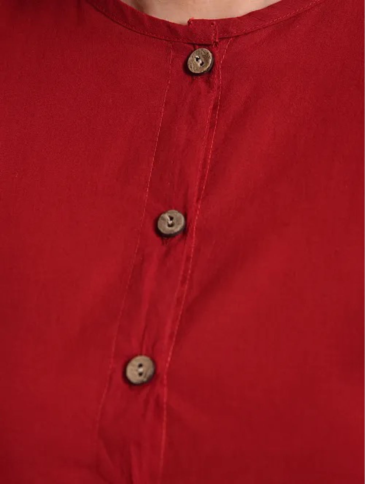 Red Cotton Blouse