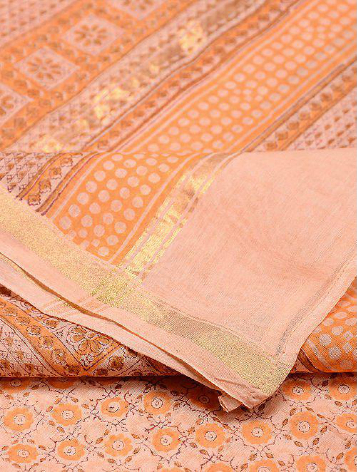 Rust Chanderi Dupatta