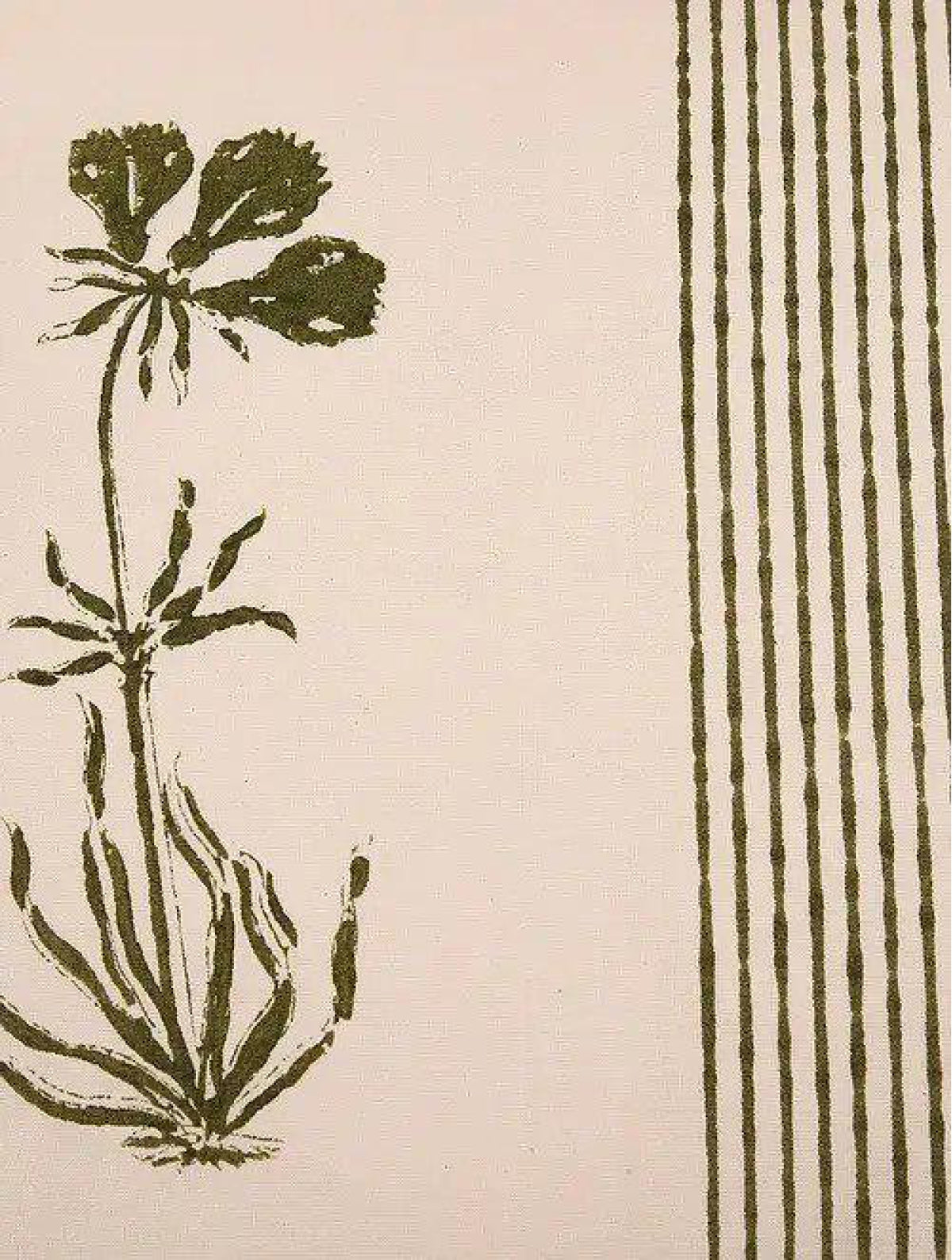 Olive & Blue Set Of 2 Hand Block Printed Cushion Cover