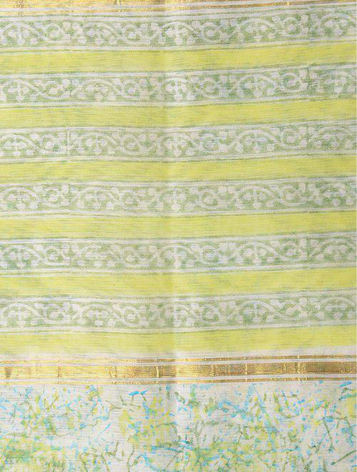 Green- Yellow Chanderi Dupatta