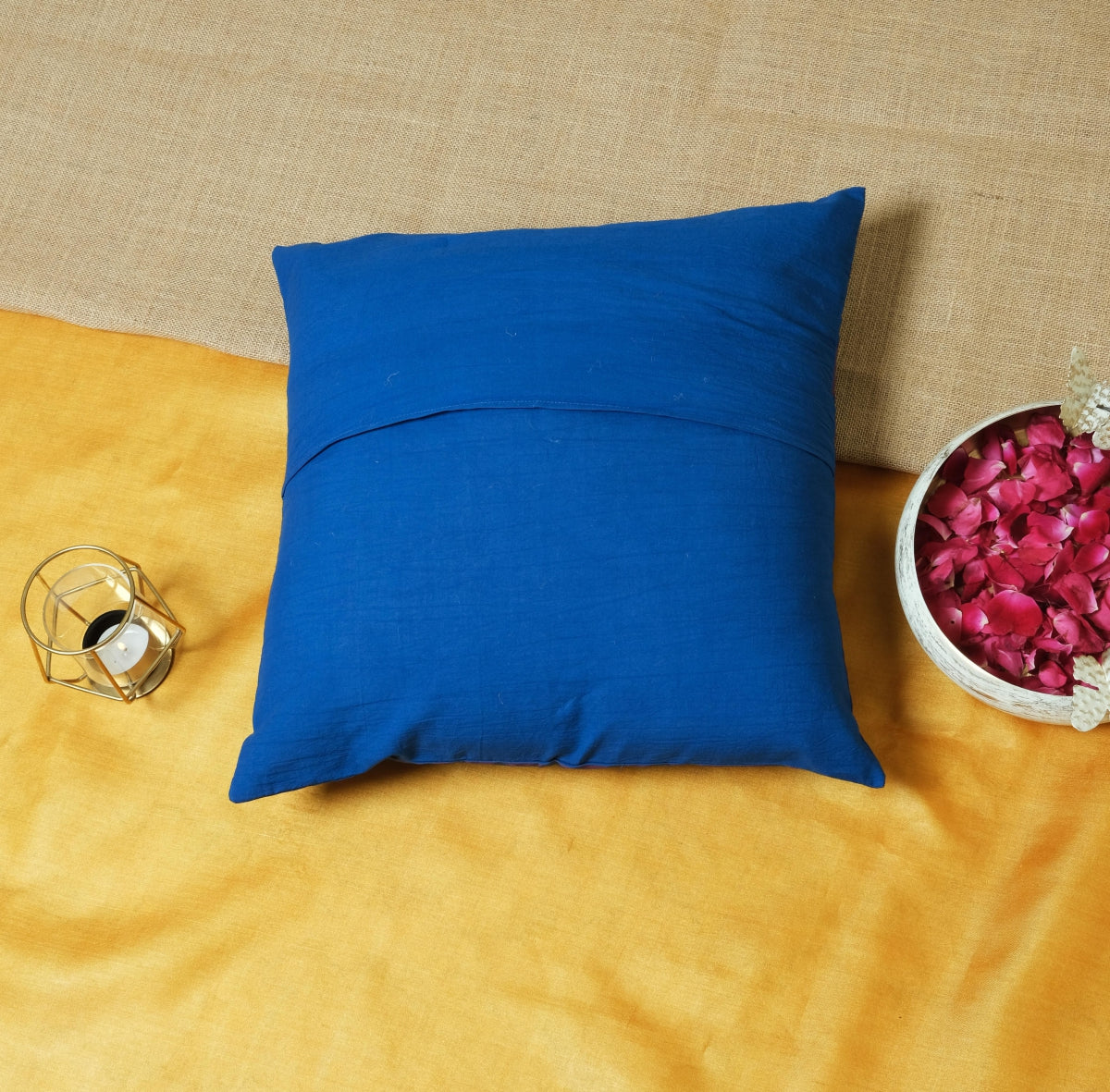 Diagonal Blue Cushion Cover 16*16 (set of 2)