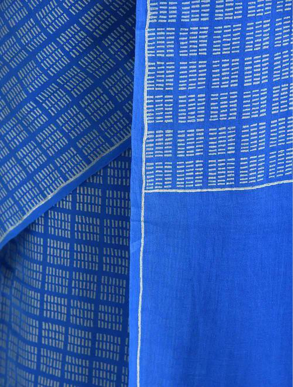Blue Cotton Saree