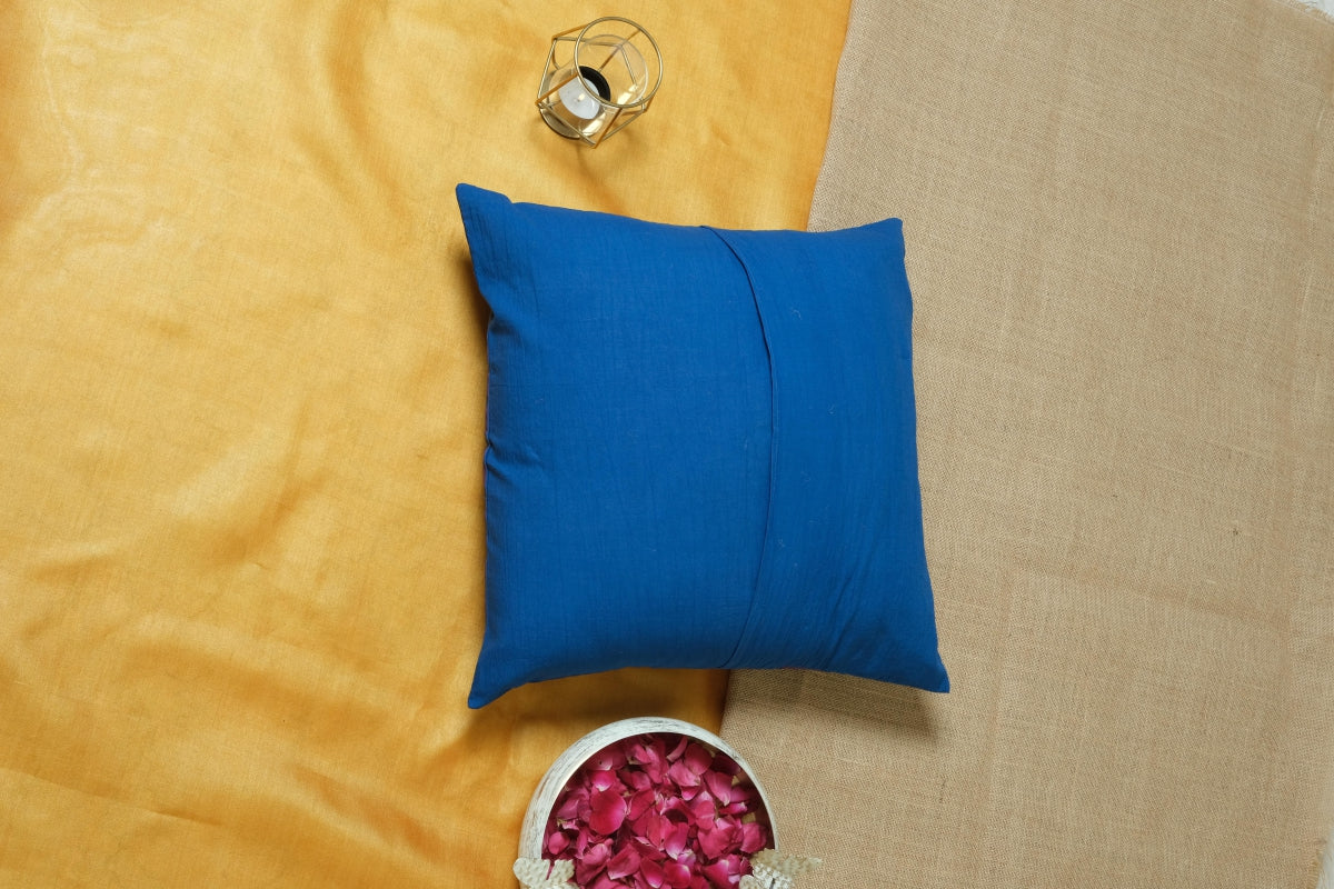 Triple Paisely Blue Cushion Cover 16*16 (set of 2)